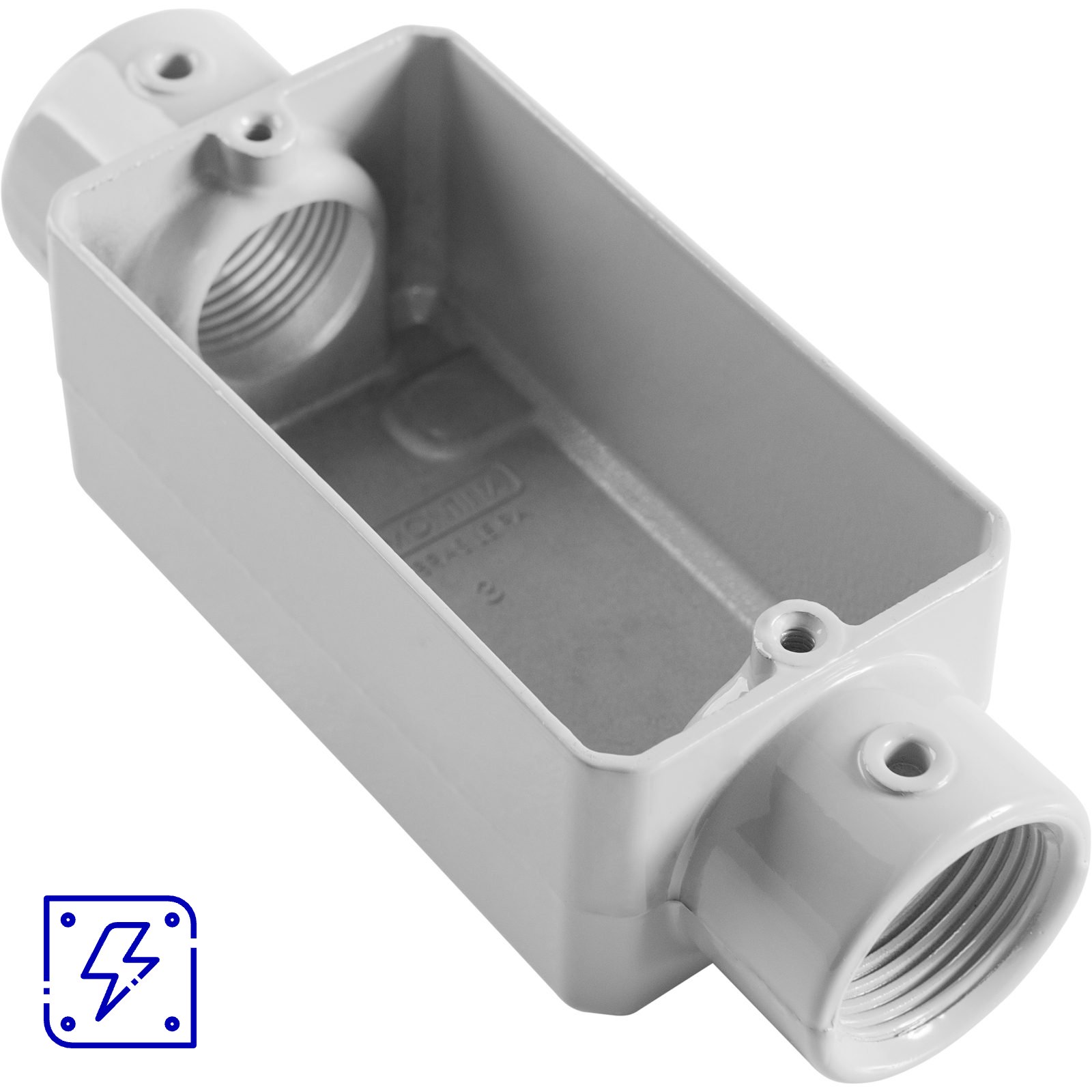 Condulete Tipo C 3/4" Fixo Tramontina sem Tampa com Rosca BSP e com Pintura Eletrostática a Pó 12 UNIDADES EMB.MINIMA