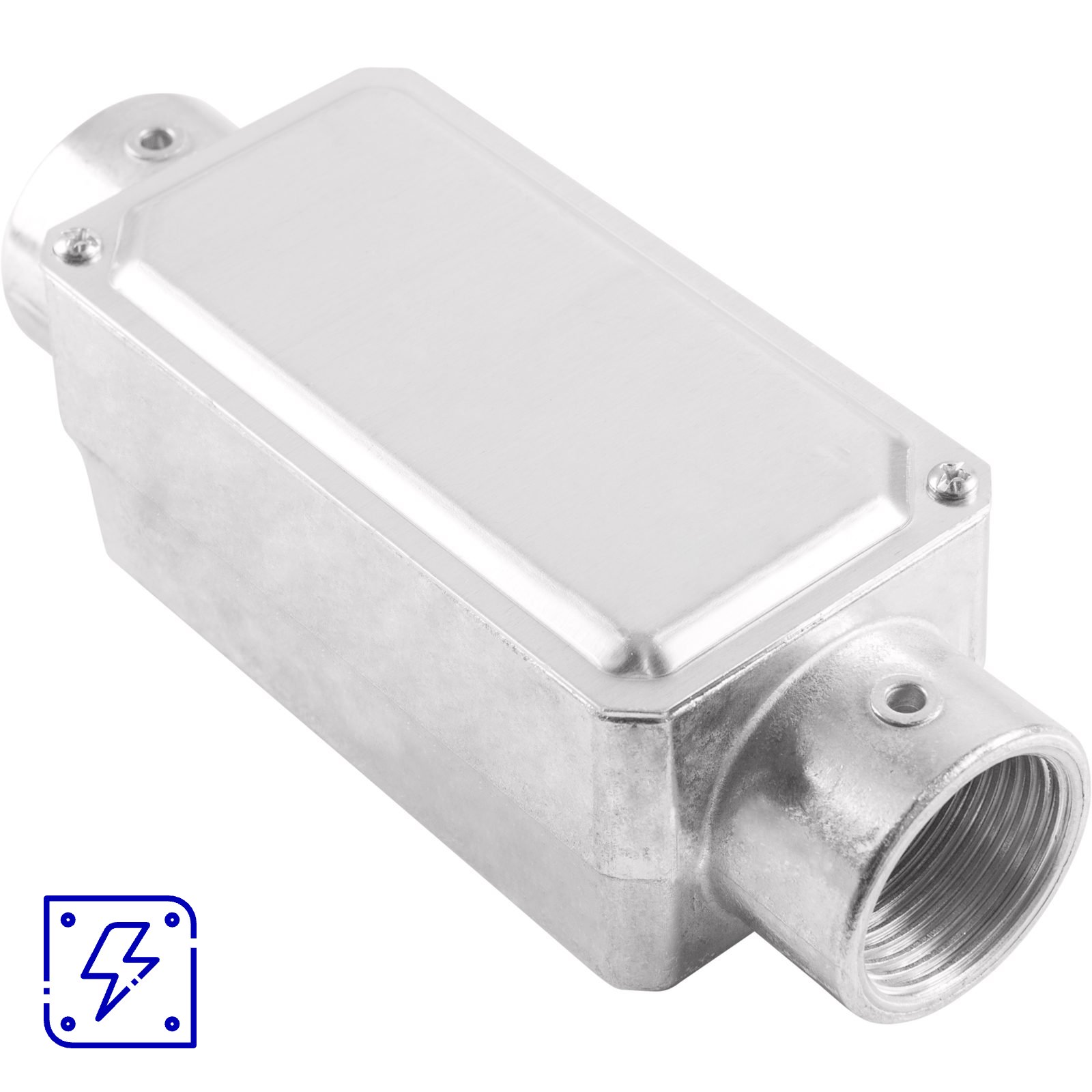 Condulete Fixo 1" Tipo C Tramontina com Rosca BSP e com Tampa Estampada 12 UNIDADES EMB.MINIMA