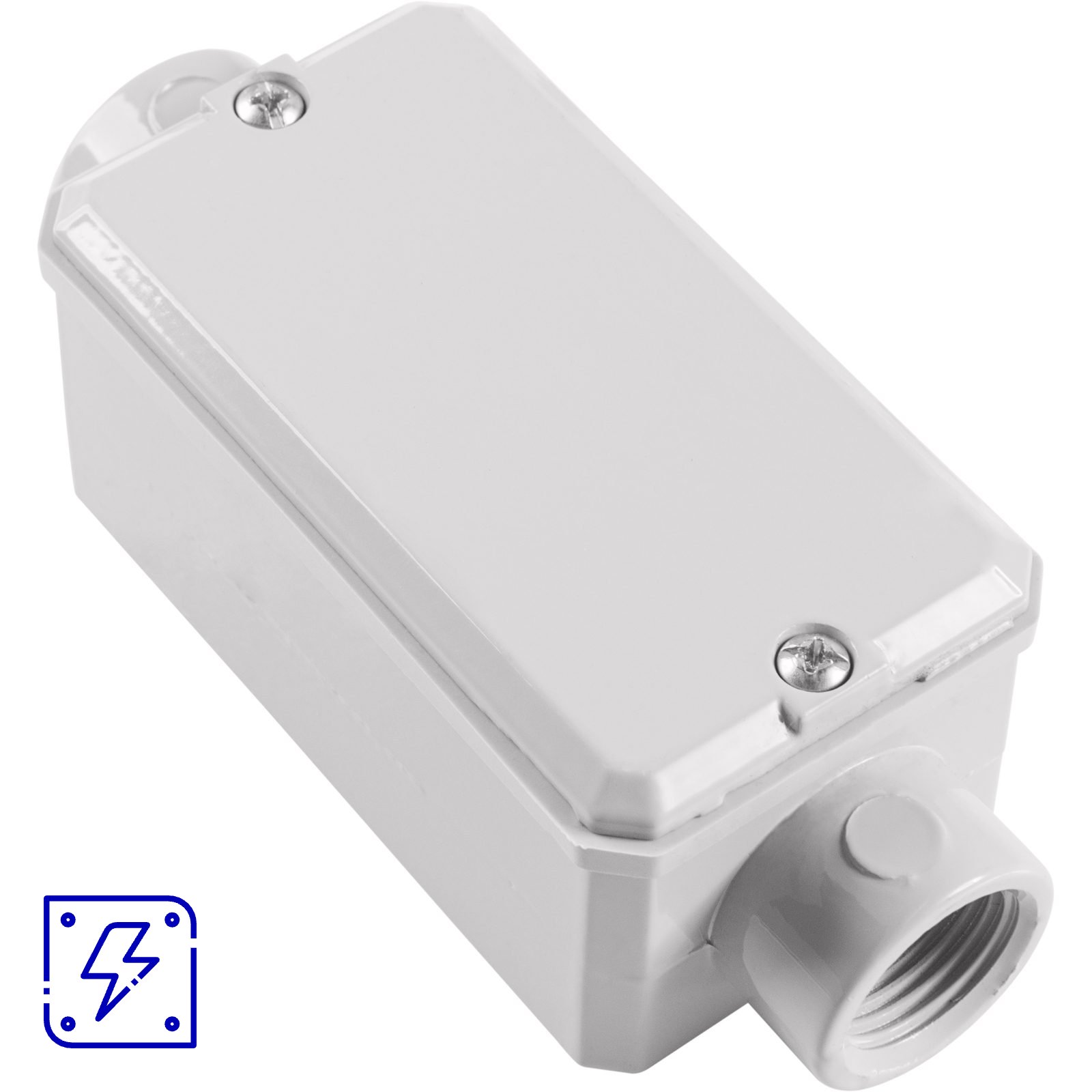 Condulete Fixo 1/2" Tipo C Tramontina com Rosca NPT com Tampa e com Pintura Eletrostática 12 UNIDADES EMB.MINIMA