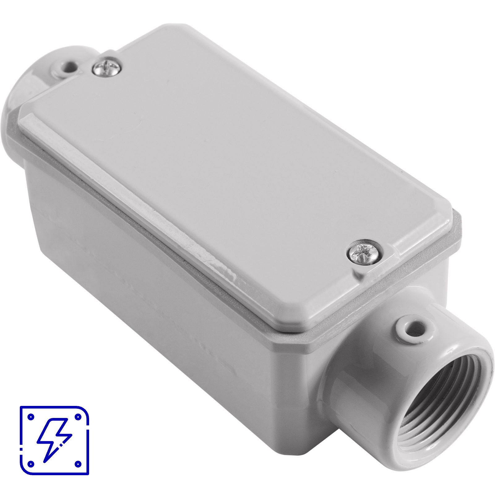 Condulete Fixo 3/4" Tipo C Tramontina com Rosca NPT com Tampa e com Pintura Eletrostática 12 UNIDADES EMB.MINIMA