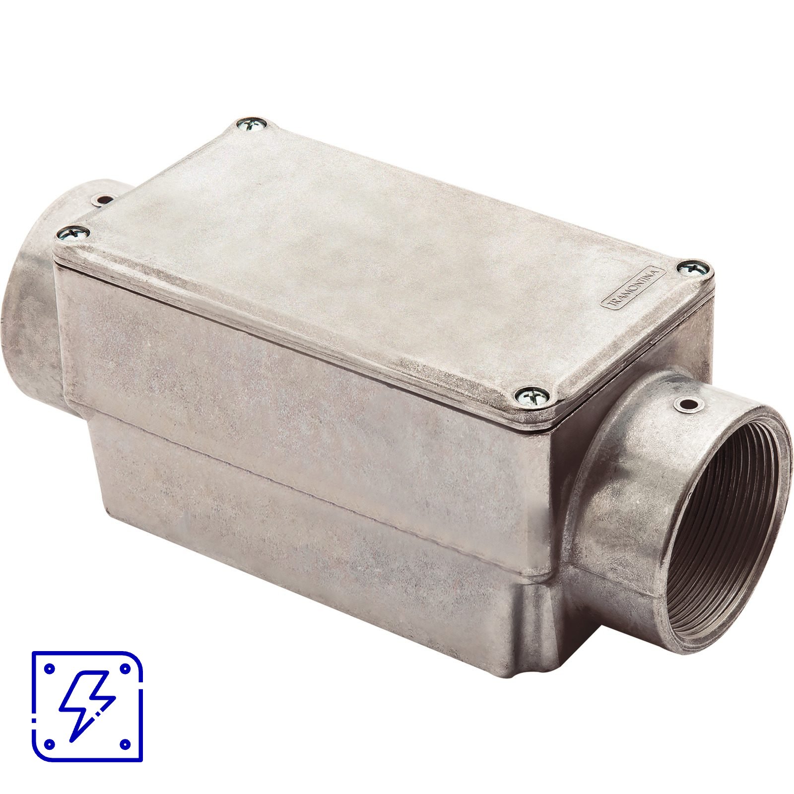 Condulete Fixo 2" Tipo C Tramontina com Rosca BSP e com Tampa 6 UNIDADES EMB.MINIMA