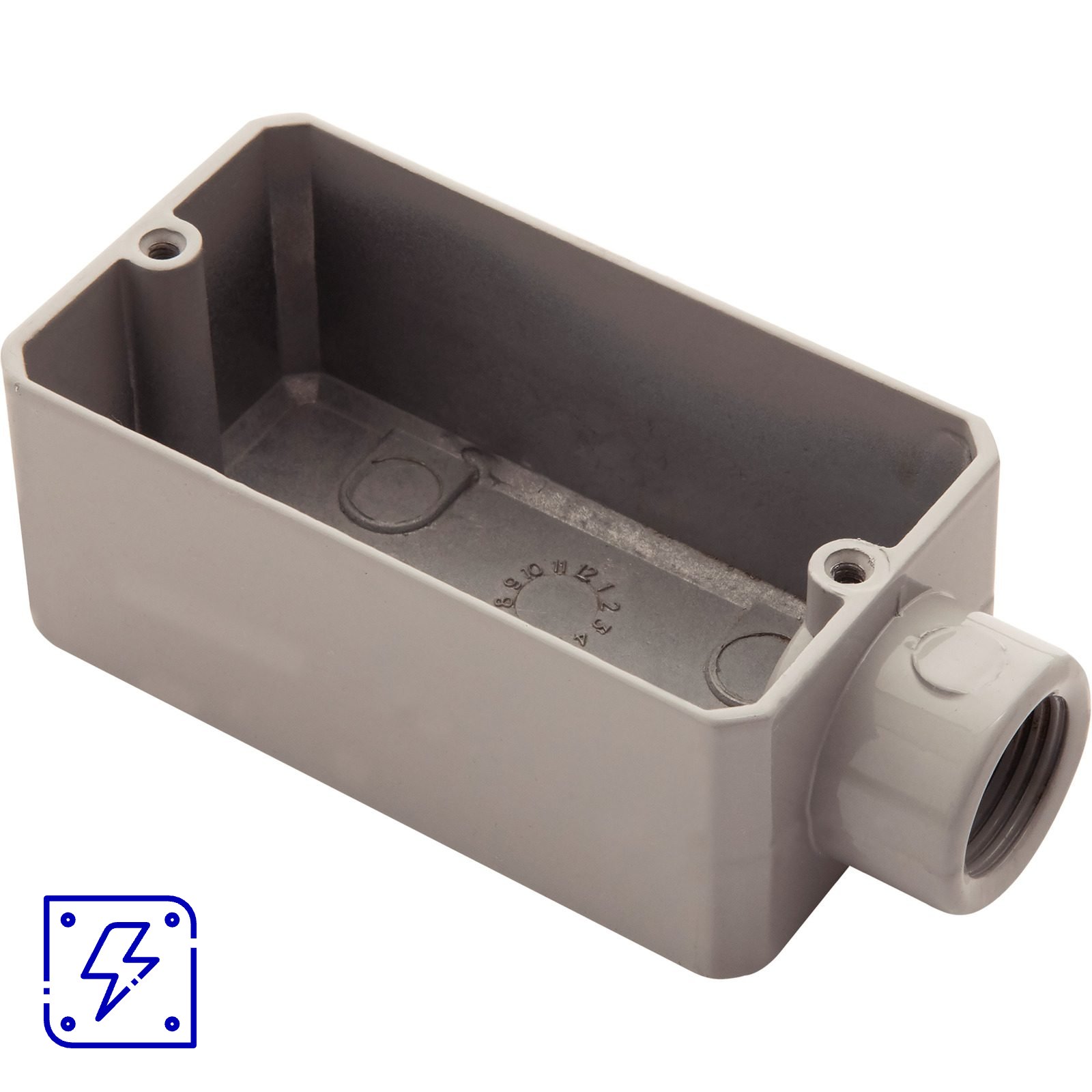 Condulete Fixo 3/4" Tramontina Tipo E com Rosca BSP e com Pintura Eletrostática sem Tampa 12 UNIDADES EMB.MINIMA