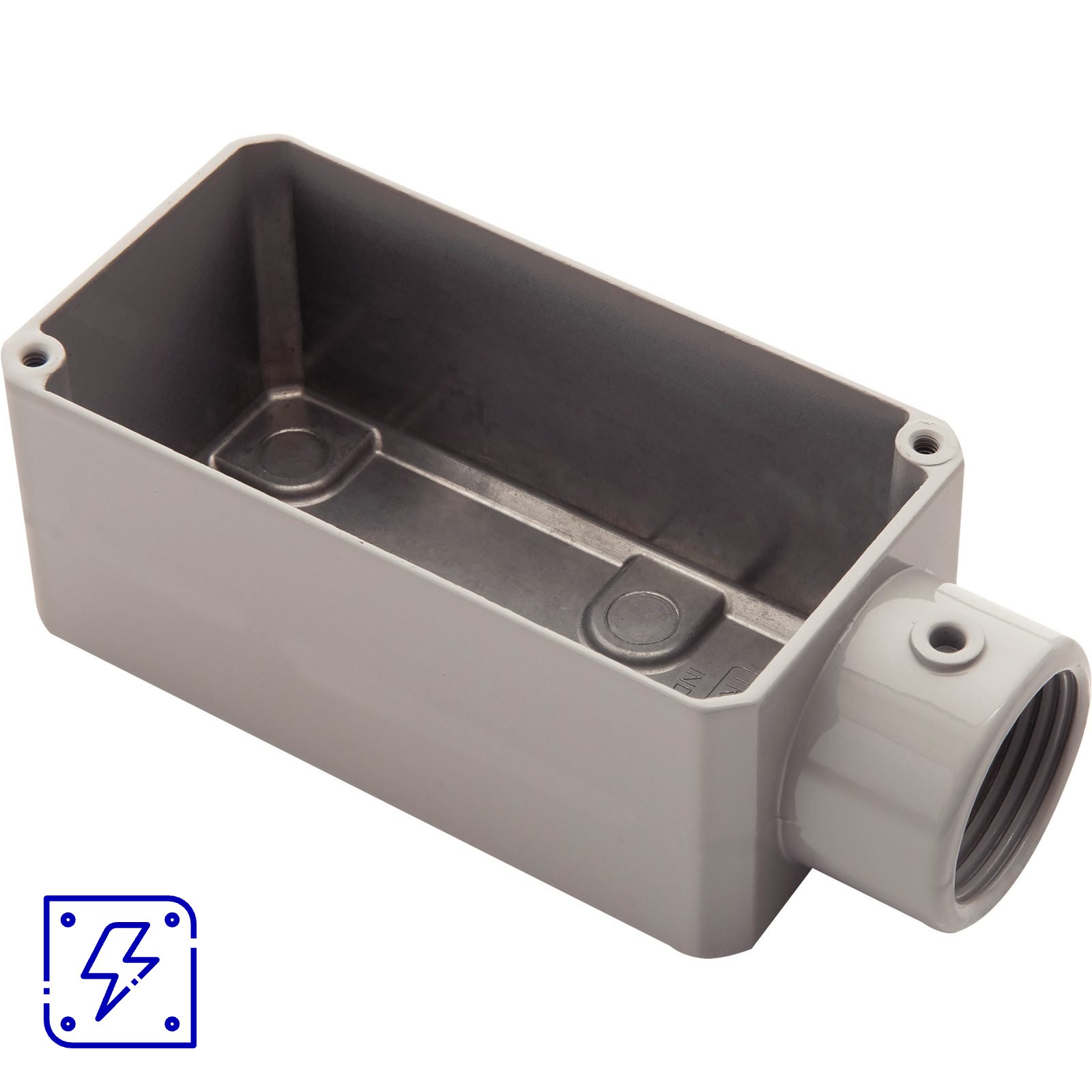 Condulete Fixo 1" Tramontina Tipo E com Rosca BSP e com Pintura Eletrostática sem Tampa 12 UNIDADES EMB.MINIMA