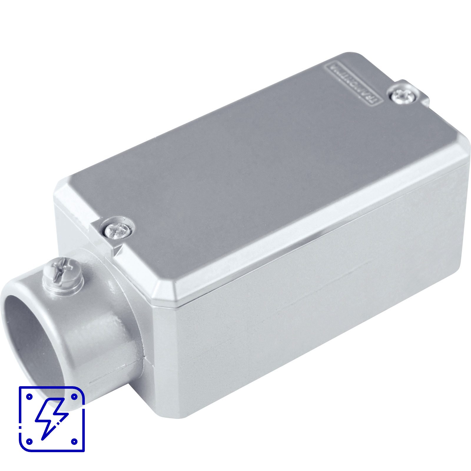 Condulete fixo 4" tipo "E" - com tampa / sem rosca / com pintura eletrostática a pó 1 UNIDADES EMB.MINIMA