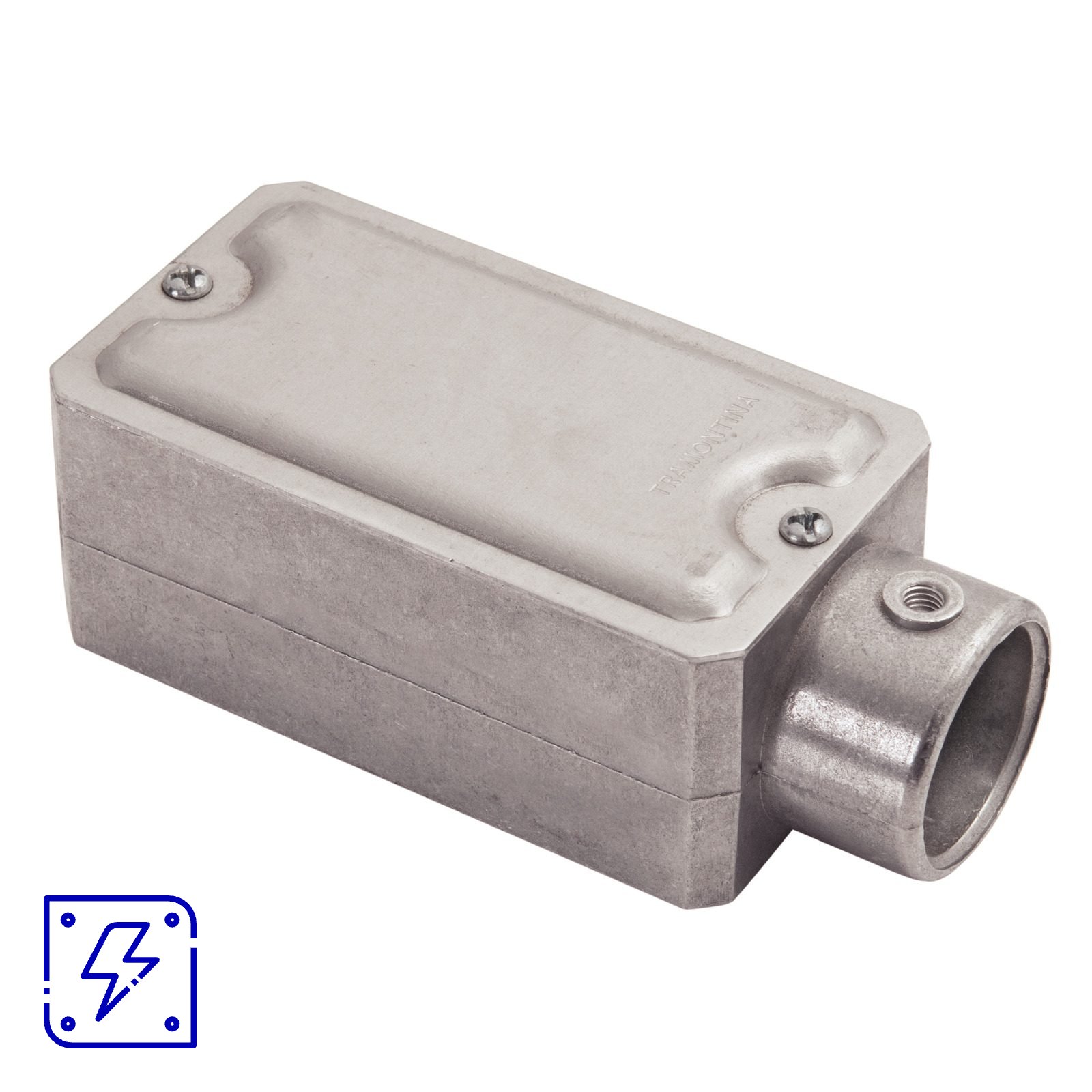Condulete Fixo 1/2" Tramontina Tipo E com Tampa Estampada sem Rosca 12 UNIDADES EMB.MINIMA