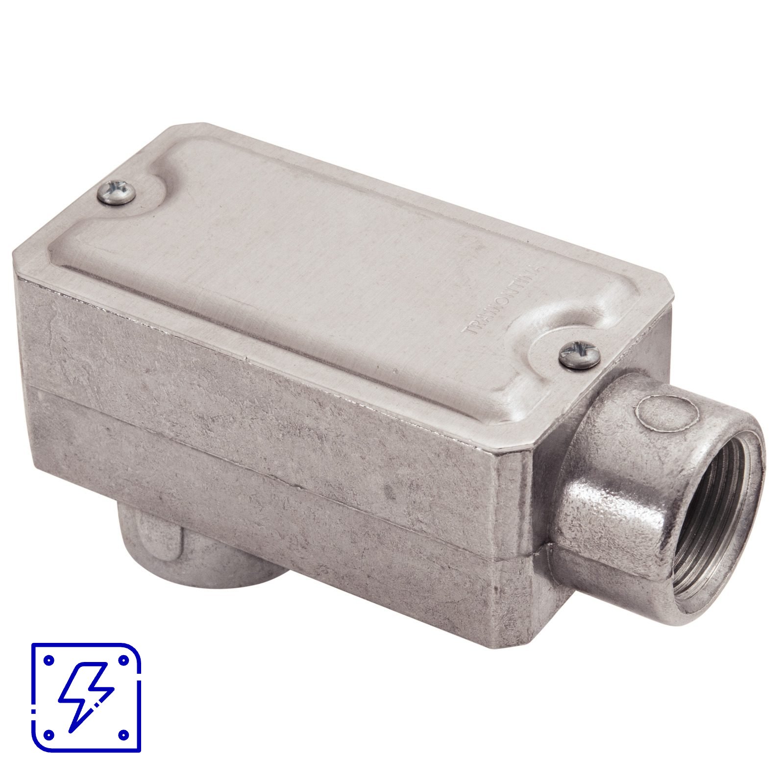 Condulete Fixo 1/2" Tipo LB Tramontina com Tampa e Rosca 12 UNIDADES EMB.MINIMA