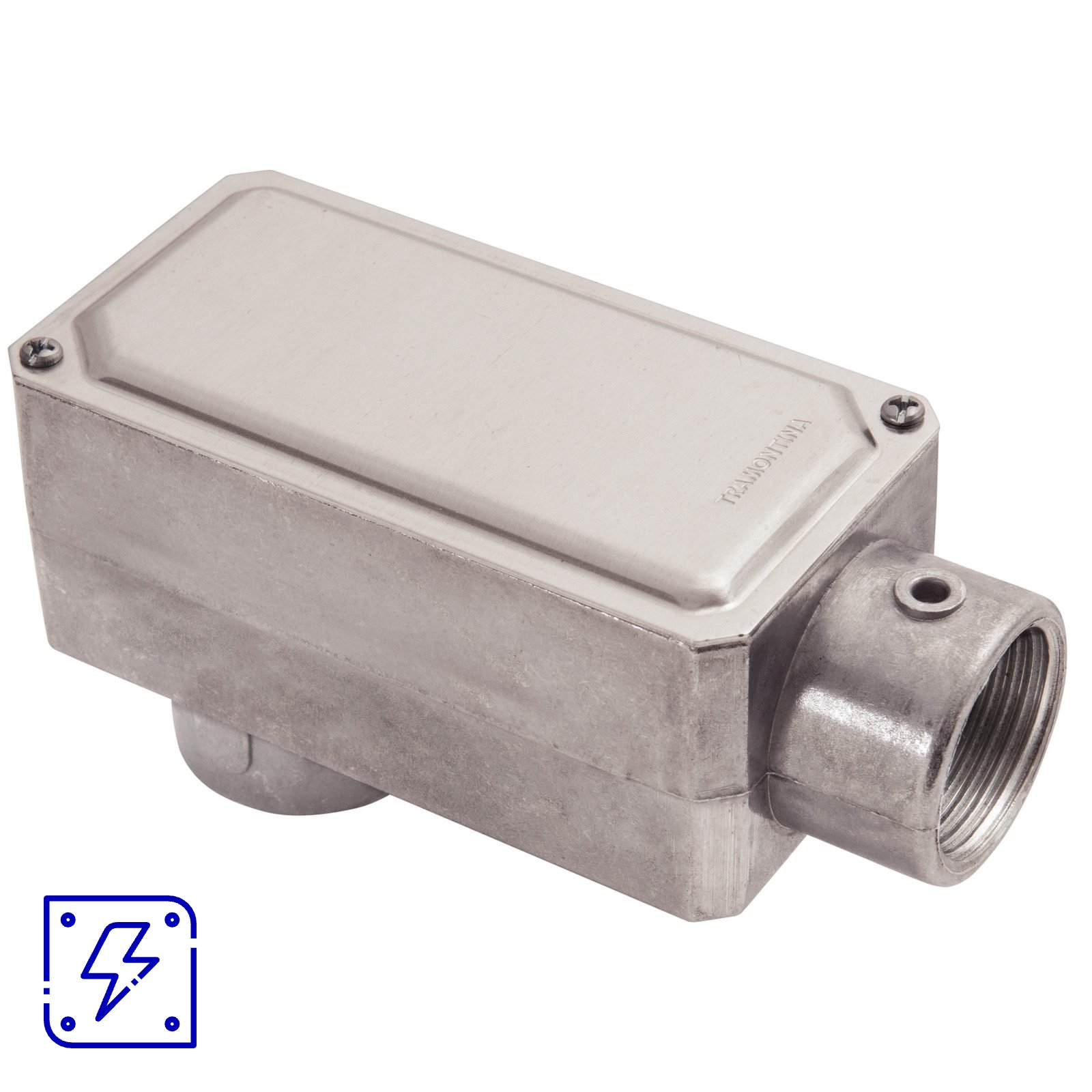 Condulete Fixo 1" Tipo LB Tramontina com Tampa e Rosca 12 UNIDADES EMB.MINIMA