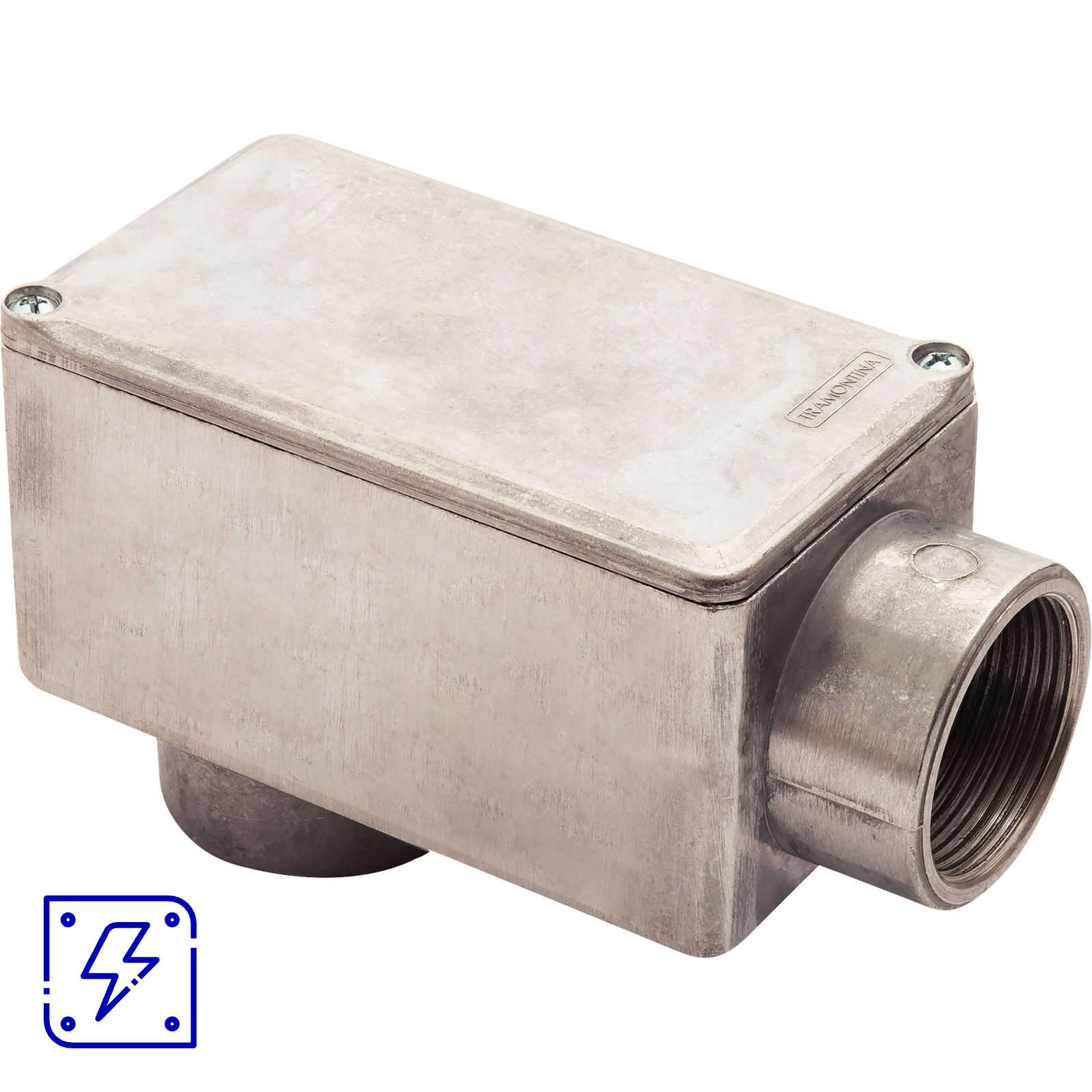 Condulete Fixo 1.1/2" Tipo LB Tramontina com Rosca e Tampa 6 UNIDADES EMB.MINIMA