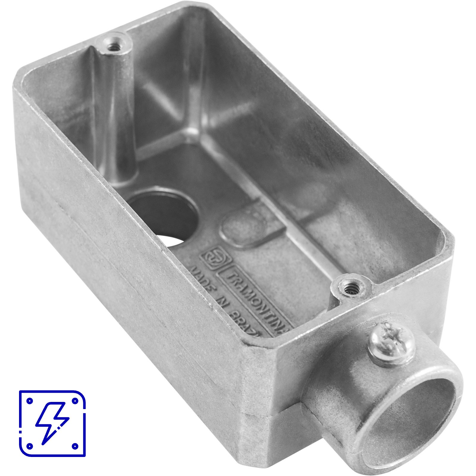 Condulete Fixo 1/2" Tipo LB Tramontina sem Tampa e Rosca 12 UNIDADES EMB.MINIMA