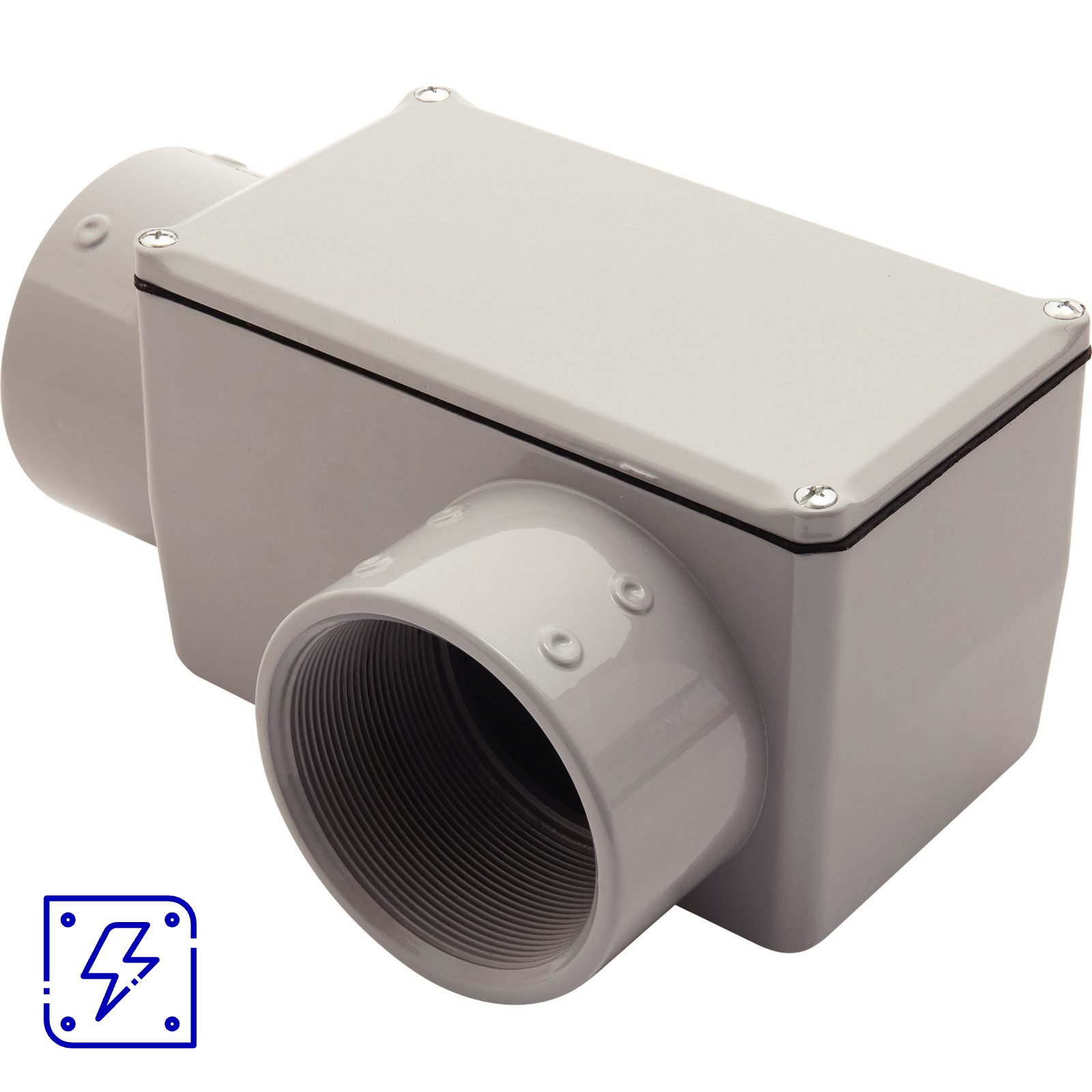 Condulete Fixo 4" Tipo LL Tramontina com Tampa e Rosca com Pintura Eletrostática a Pó 1 UNIDADES EMB.MINIMA