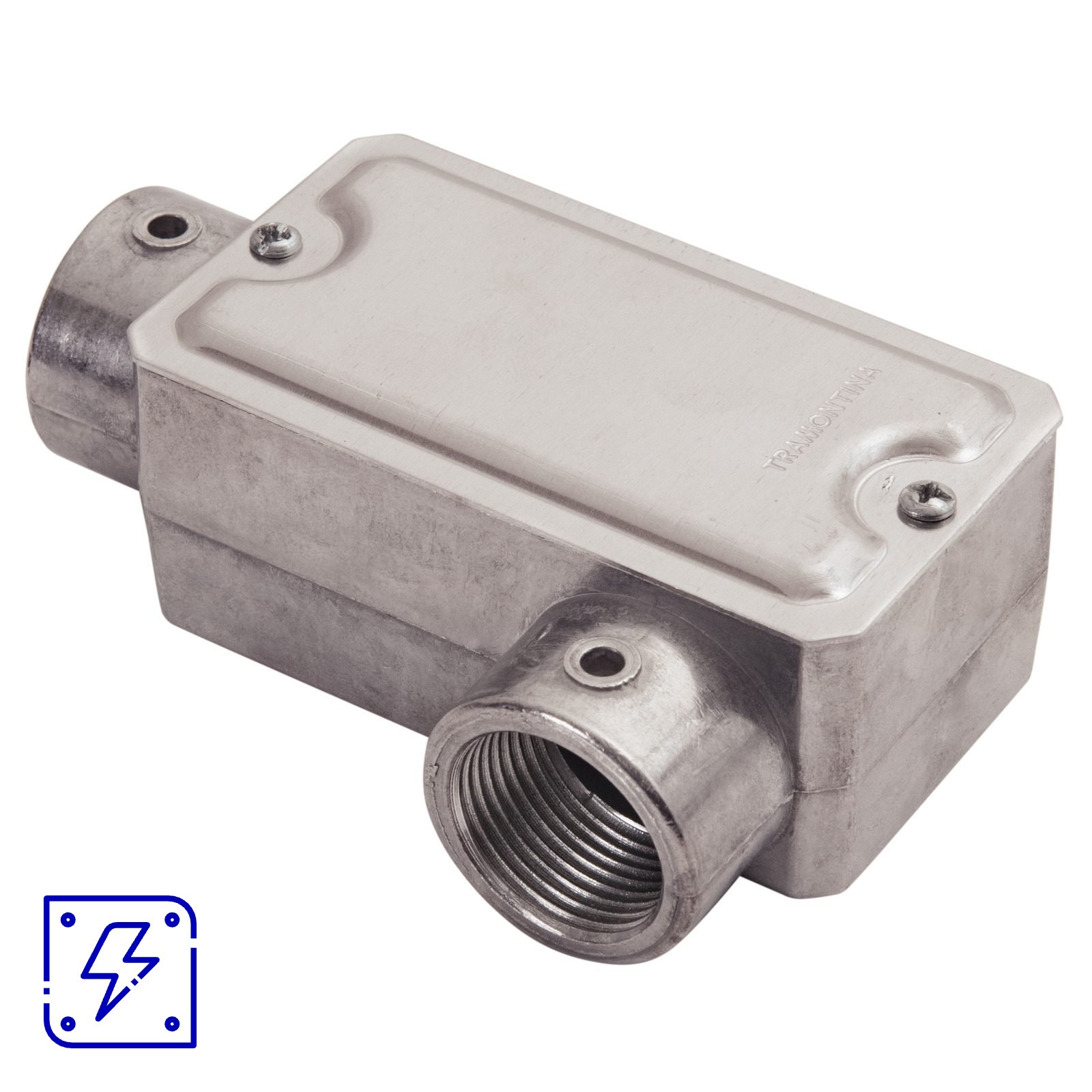 Condulete Fixo 3/4" Tipo LL Tramontina com Tampa e Rosca 12 UN. EMB.MINIMA