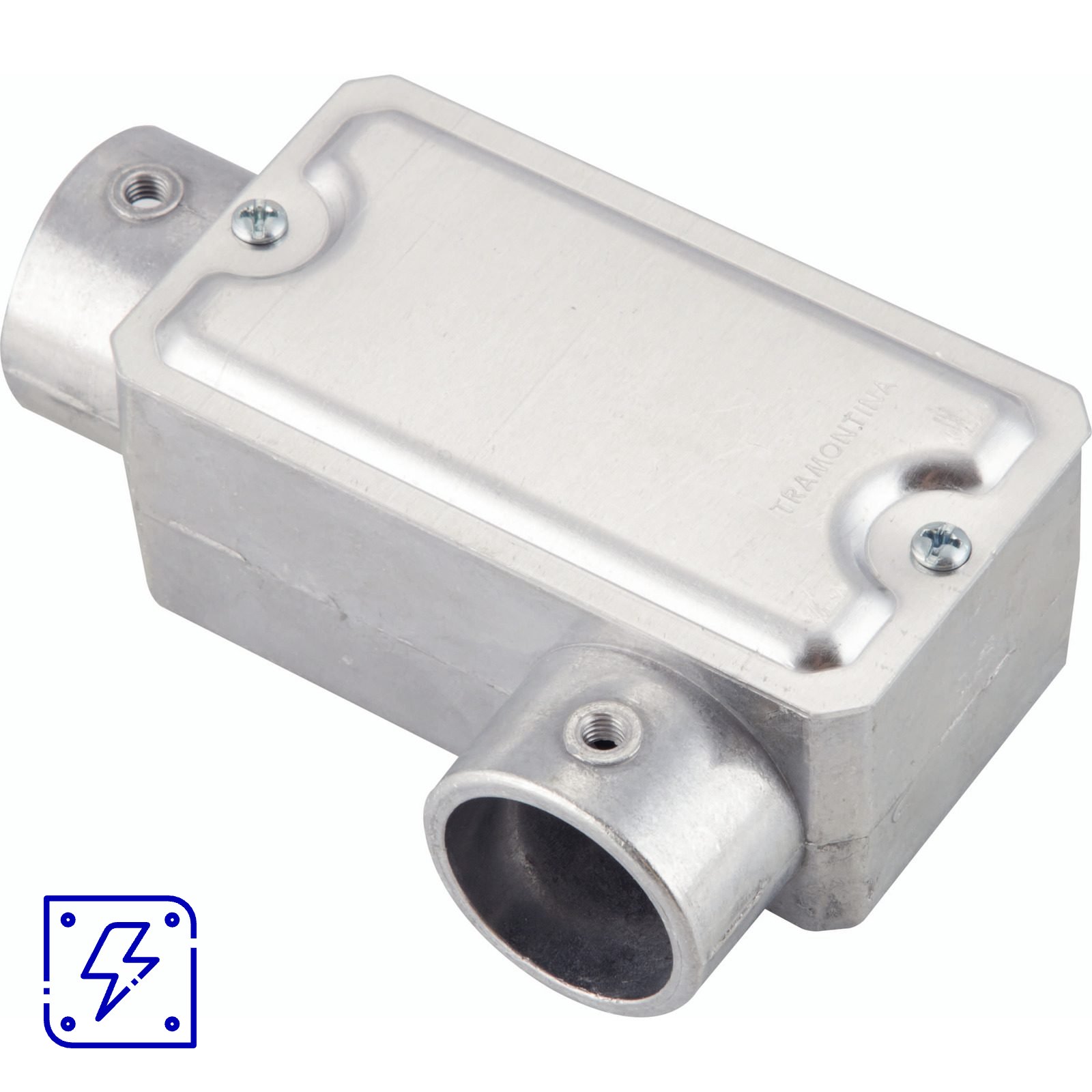 Condulete Fixo 1/2" Tipo LL Tramontina com Tampa sem Rosca 12 UNIDADES EMB.MINIMA