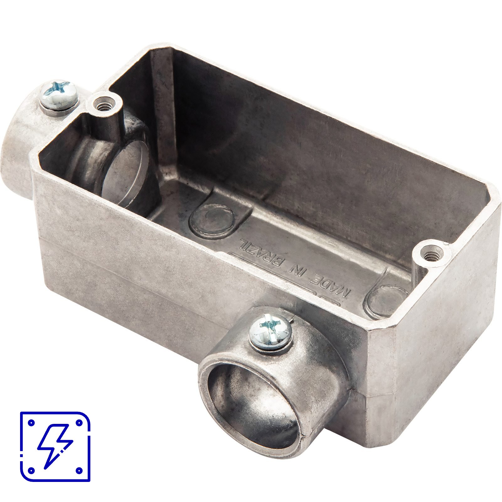 Condulete Fixo 1/2" Tipo LL Tramontina sem Tampa e sem Rosca 12 UNIDADES EMB.MINIMA