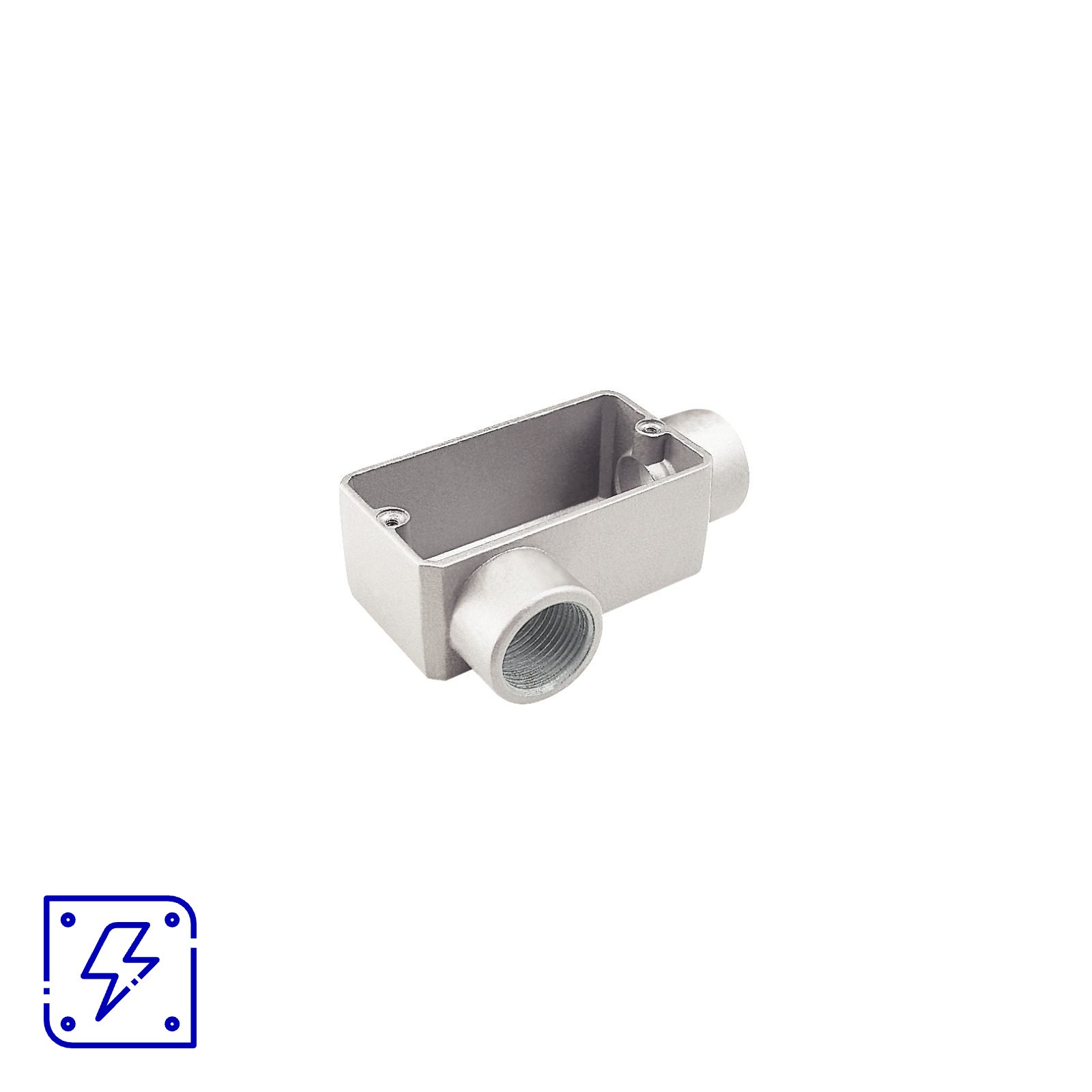 Condulete Fixo 2.1/2" Tipo LR Tramontina com Tampa com Rosca e com Pintura Eletrostática a Pó 2 UNIDADES EMB.MINIMA