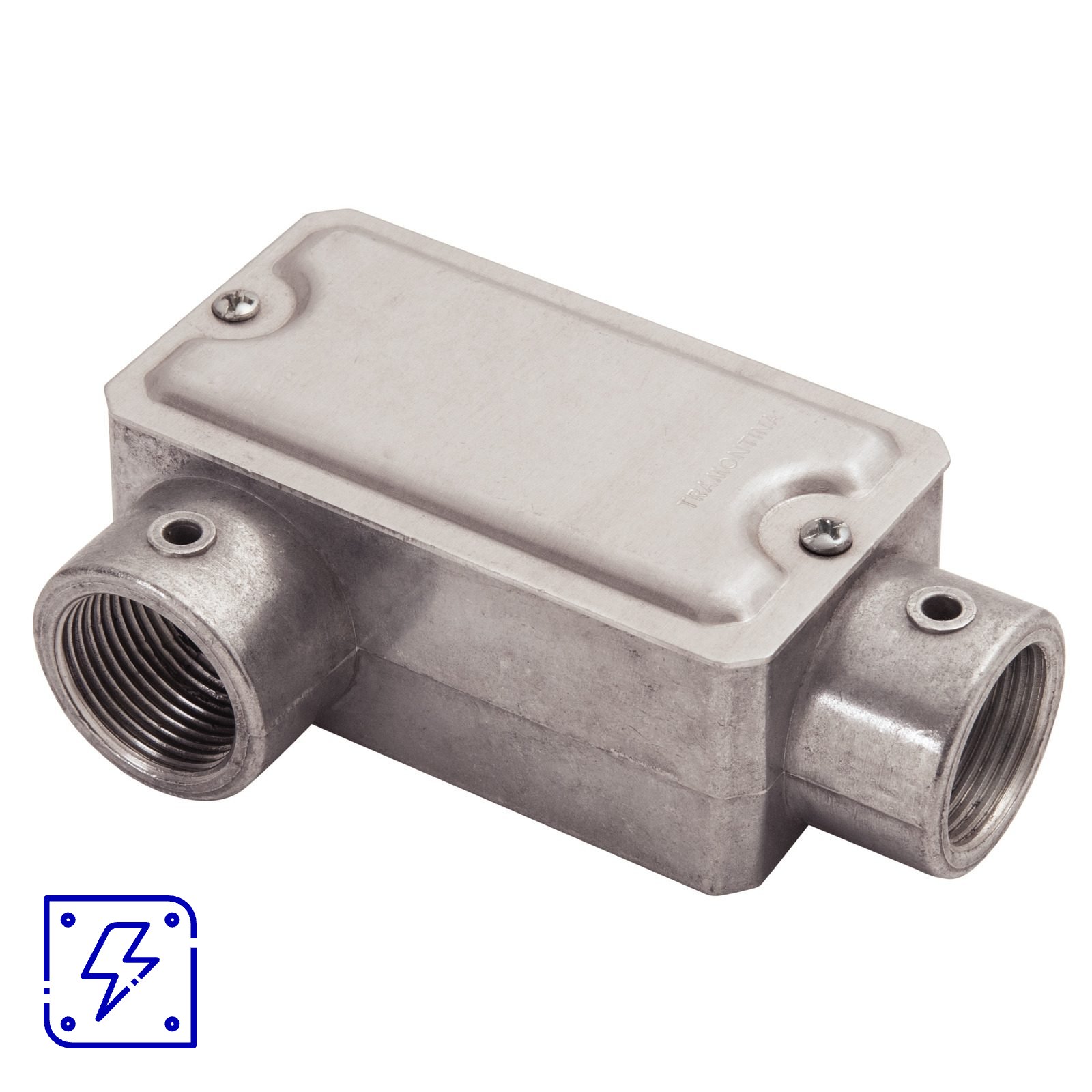 Condulete Fixo 1/2" Tipo LR Tramontina com Tampa e com Rosca 12 UNIDADES EMB.MINIMA