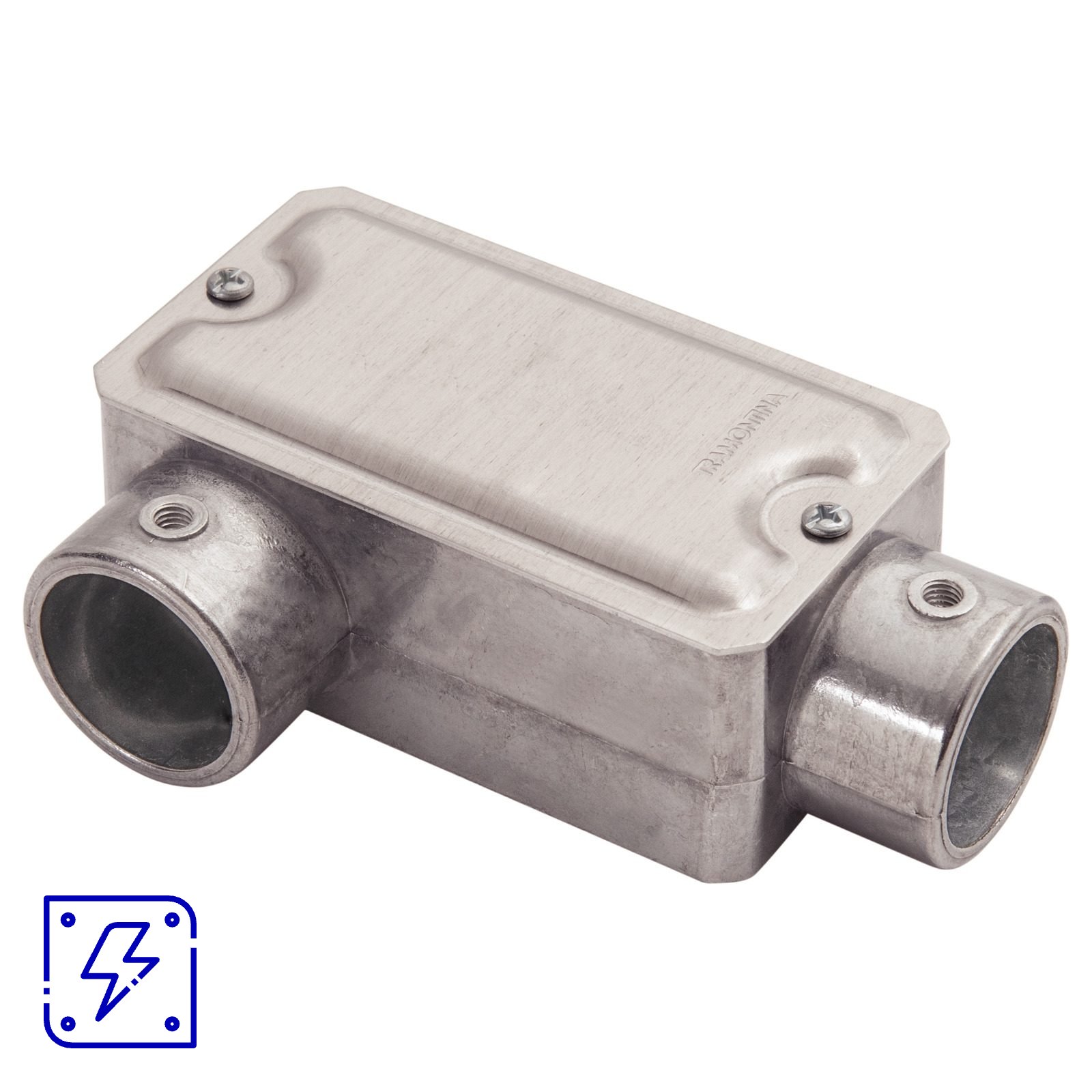 Condulete Fixo 1/2" Tipo LR Tramontina com Tampa e sem Rosca 12 UNIDADES EMB.MINIMA