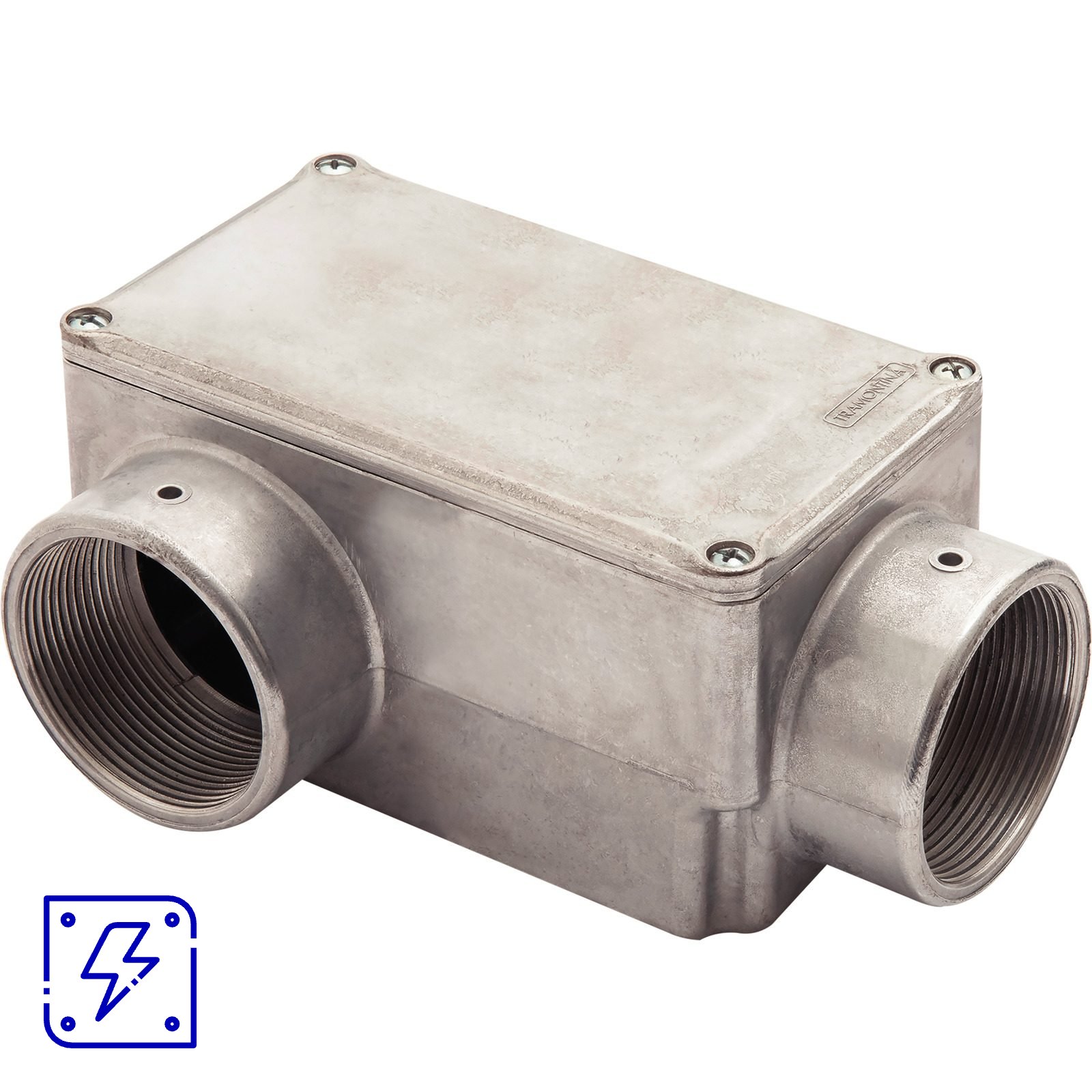 Condulete Fixo 2" Tipo LR Tramontina com Tampa e com Rosca 6 UNIDADES EMB.MINIMA