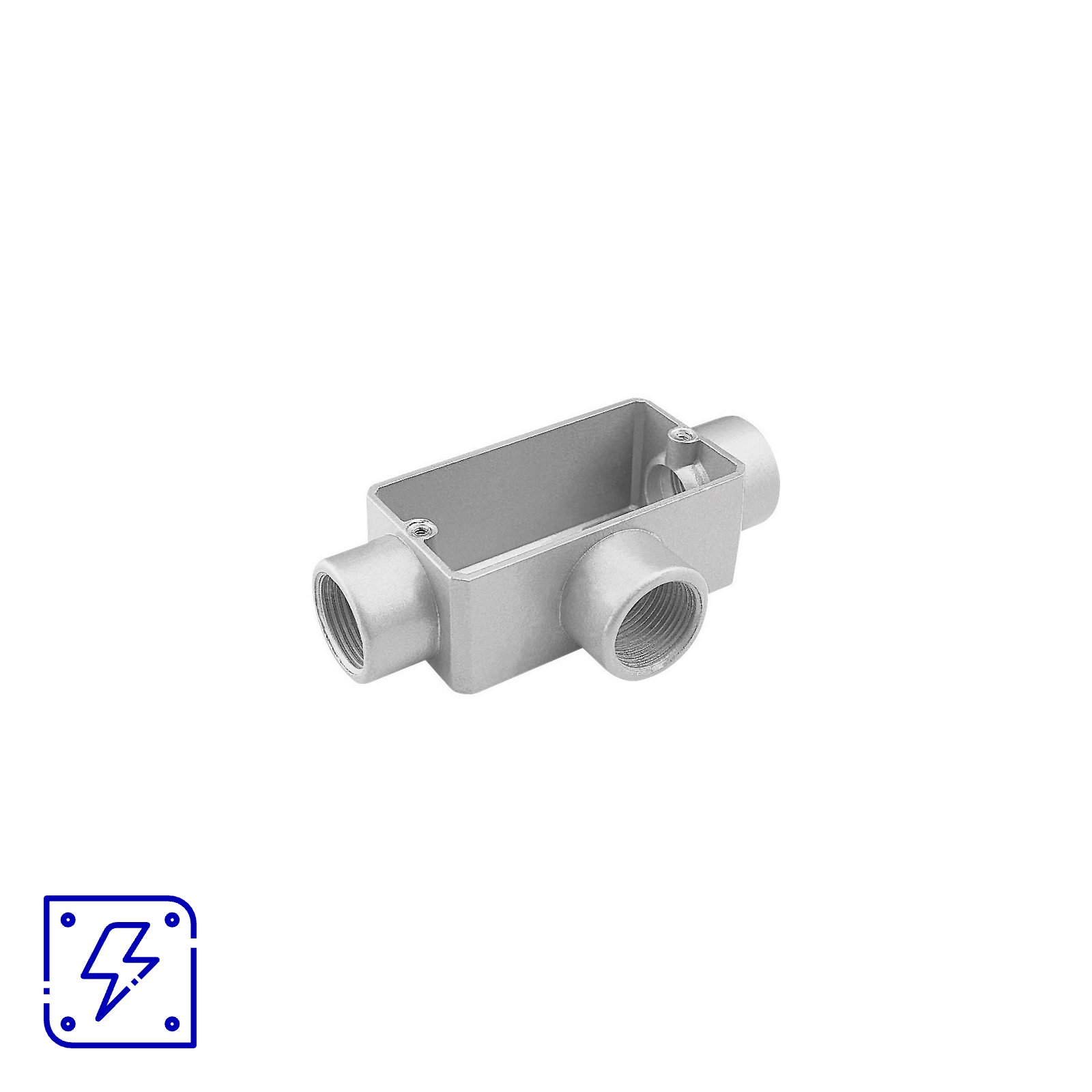 Condulete Fixo 3" Tipo T Tramontina com Tampa com Rosca e com Pintura Eletrostática a Pó 1 UNIDADES EMB.MINIMA