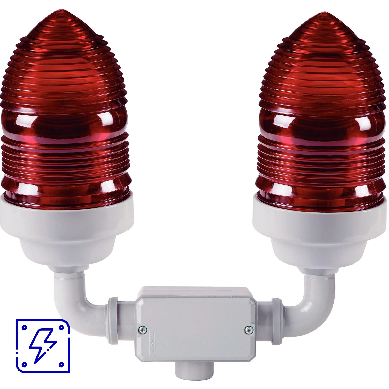 Sinalizador Duplo Vermelho 60 W Tramontina em Alumínio 1 UNIDADES EMB.MINIMA