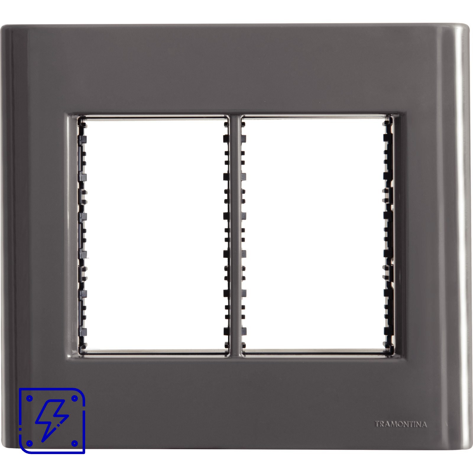 Placa 6 Postos 4x4 Tramontina Giz Titânio com Suporte 20 UNIDADES EMB.MINIMA