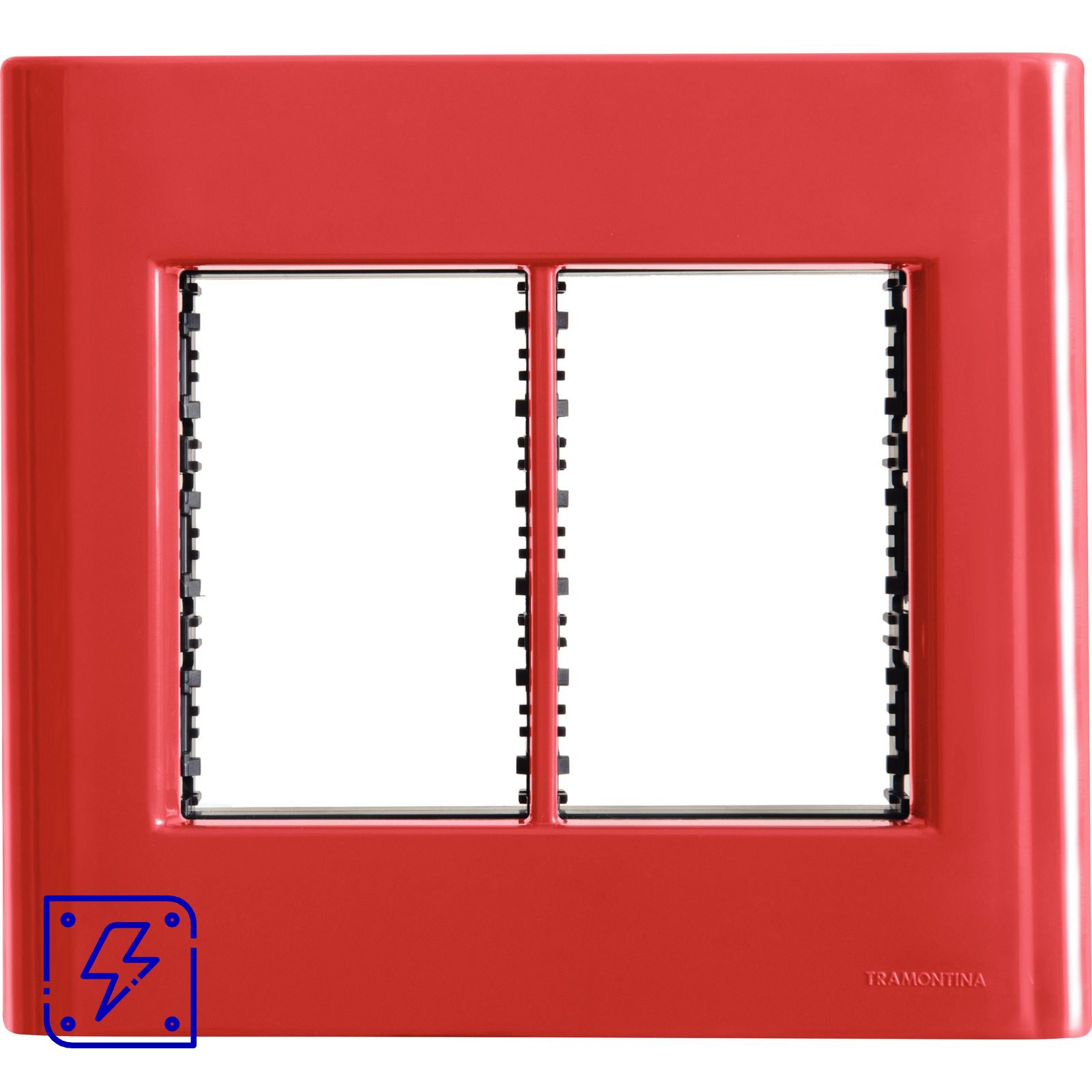 Placa 6 Postos 4x4 Tramontina Giz Napoli com Suporte 20 UNIDADES EMB.MINIMA