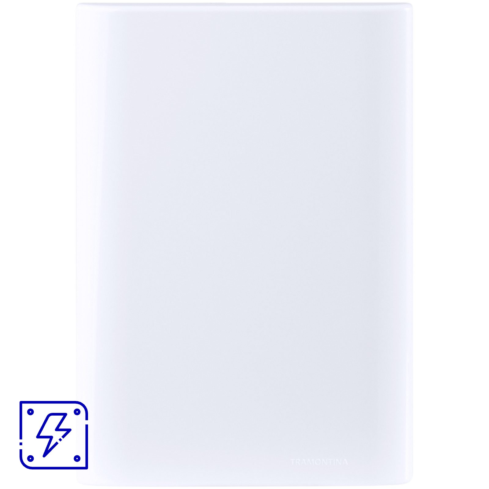 Placa Cega 4x2 Tramontina Giz com Suporte Branco 20 UNIDADES EMB.MINIMA