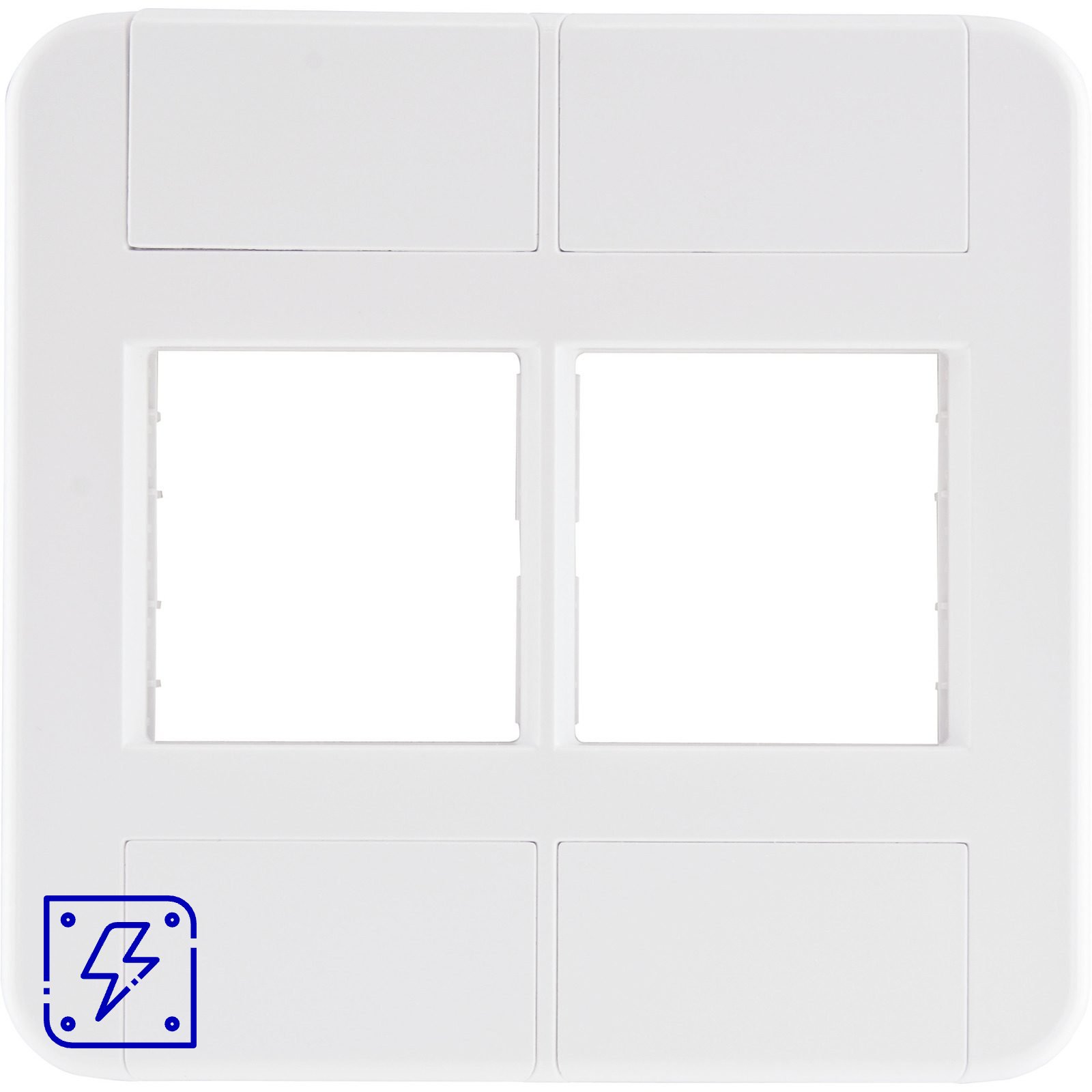 Placa 4 Postos 4x4 Tramontina Tablet Branca 20 UNIDADES EMB.MINIMA