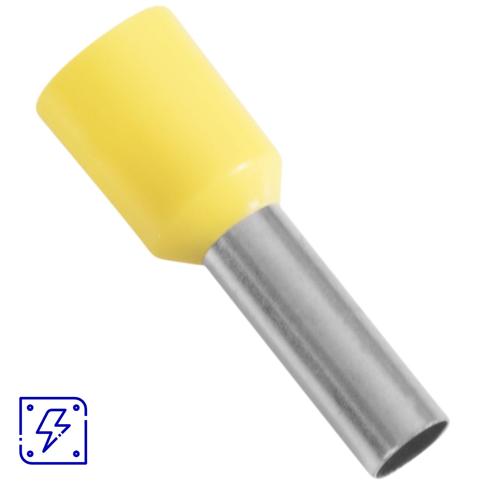 Terminais de Conexão Tubulares Tramontina em cobre estanhado e nylon 6 mm² x 12 Amarelo 50 Peças 50 UNIDADES EMB.MINIMA