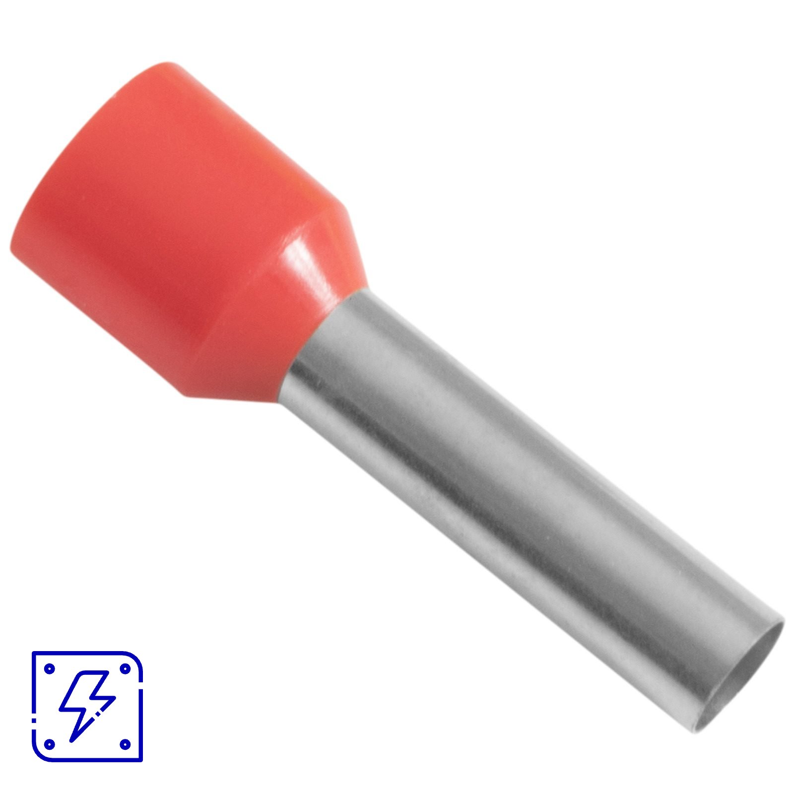 Terminais de Conexão Tubulares Tramontina em cobre estanhado e nylon 10 mm² x 18 Vermelho 20 Peças 50 UNIDADES EMB.MINIMA