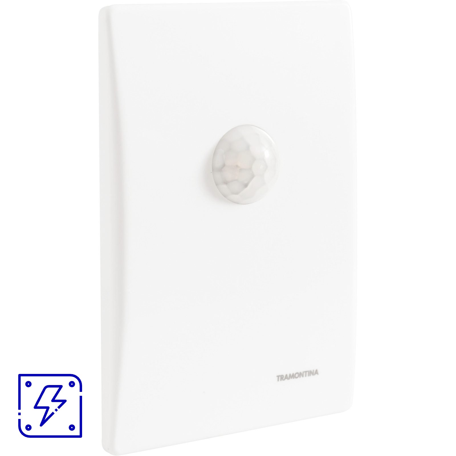 Sensor de Presença 120° de Embutir em Parede Tramontina Bivolt com Fotocélula Branco 10 UNIDADES EMB.MINIMA