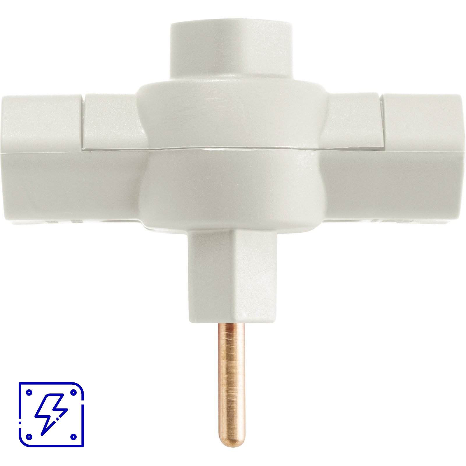Plugue T 2P 250 V 10 A Tramontina Cinza 50 UNIDADES EMB.MINIMA