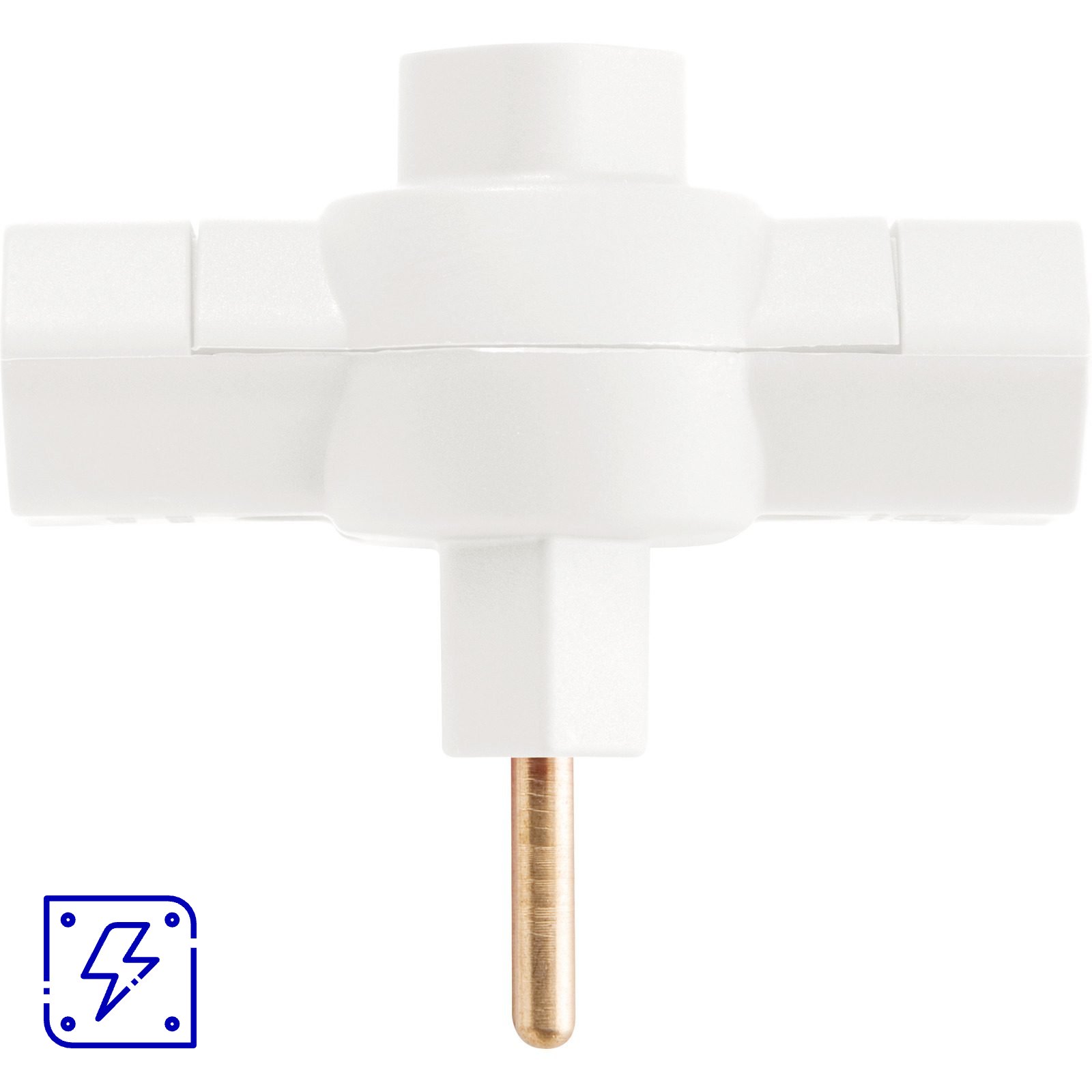 Plugue T 2P 250 V 10 A Tramontina Branco 50 UNIDADES EMB.MINIMA