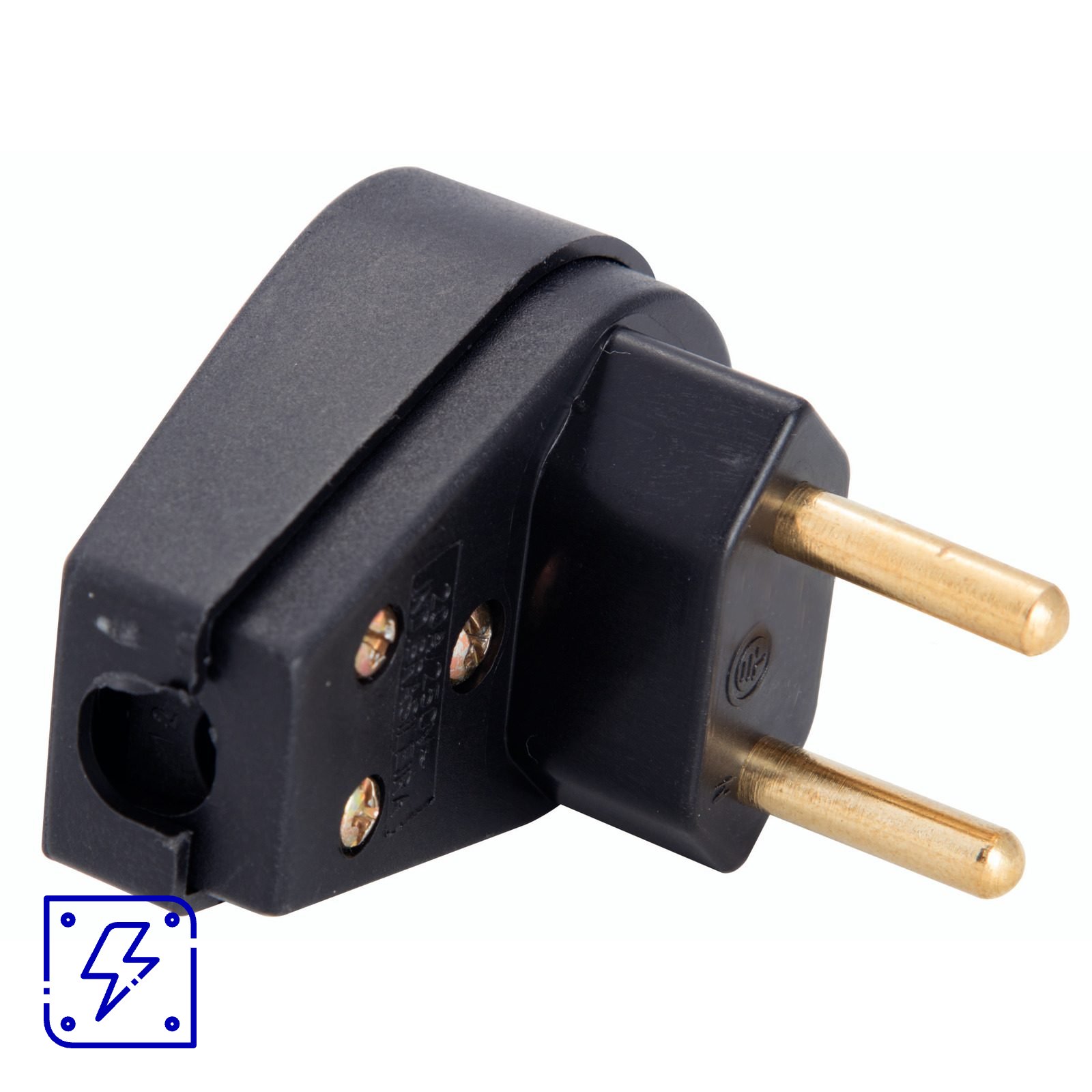 Plugue Angular 2P 20 A 250 V Preto Tramontina 30 UNIDADES EMB.MINIMA