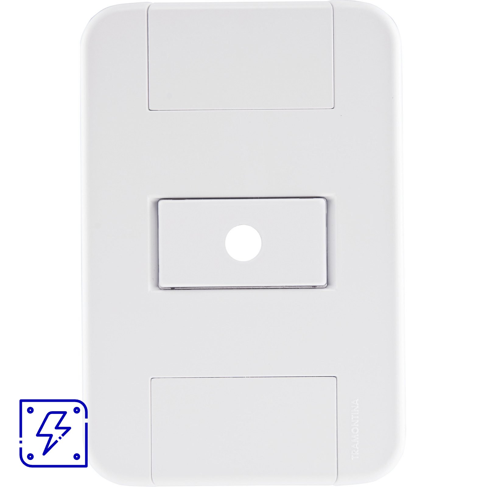 Conjunto Tampo com 1 Furo 9,5 mm Tramontina Tablet Branco 10 UNIDADES EMB.MINIMA