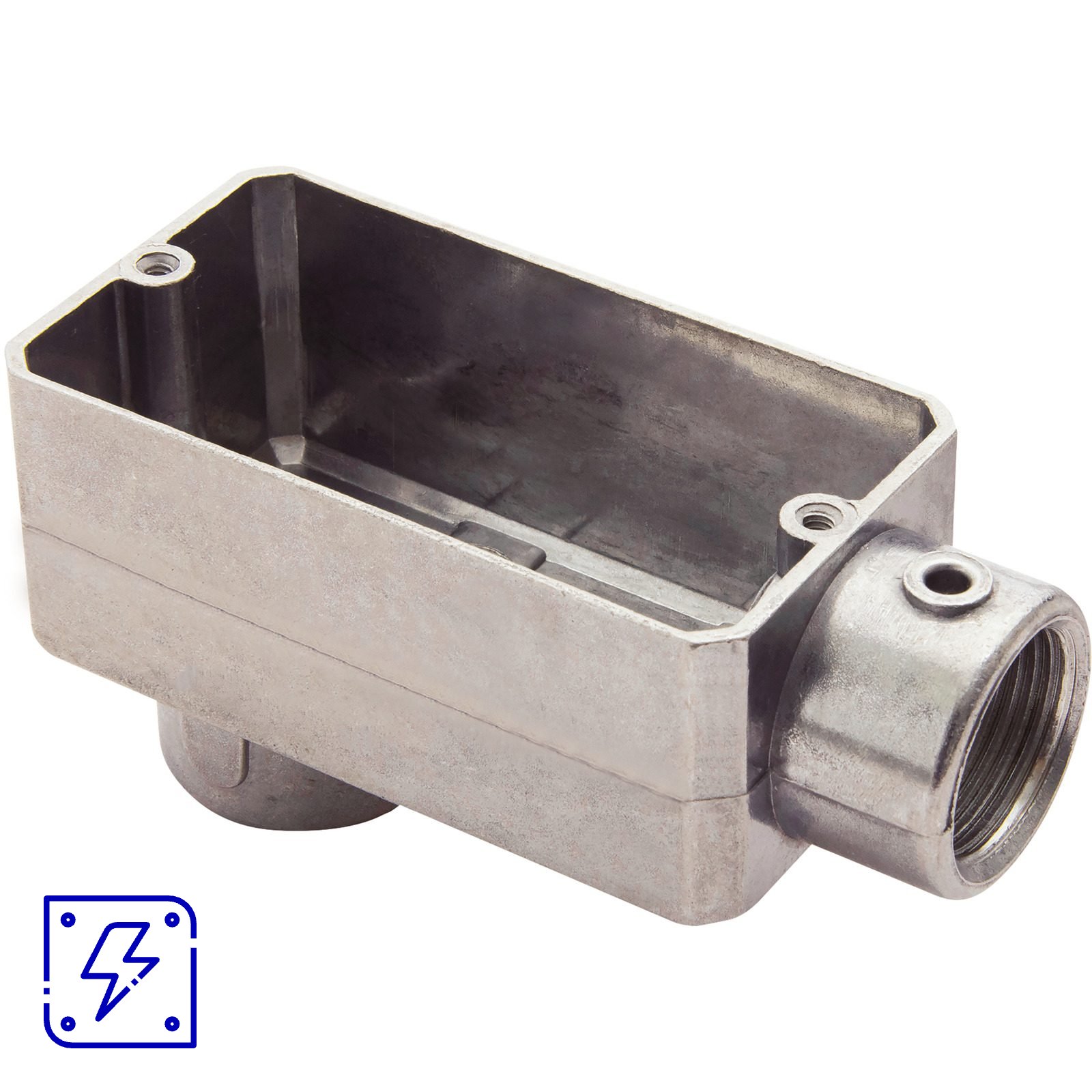 Condulete Fixo 1/2" Tipo LB Tramontina sem Tampa e com Rosca com Pintura Eletrostática a Pó 12 UNIDADES EMB.MINIMA