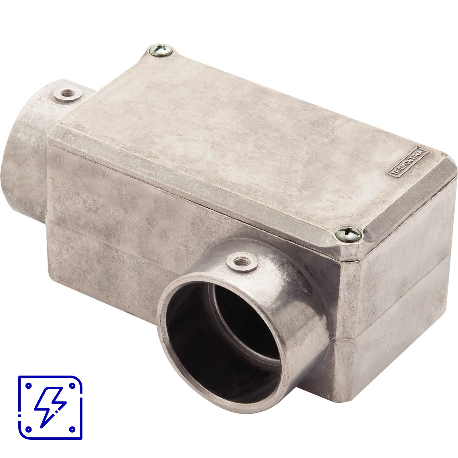 Condulete Fixo 1.1/2" Tipo LL Tramontina com Tampa e sem Rosca 6 UNIDADES EMB.MINIMA