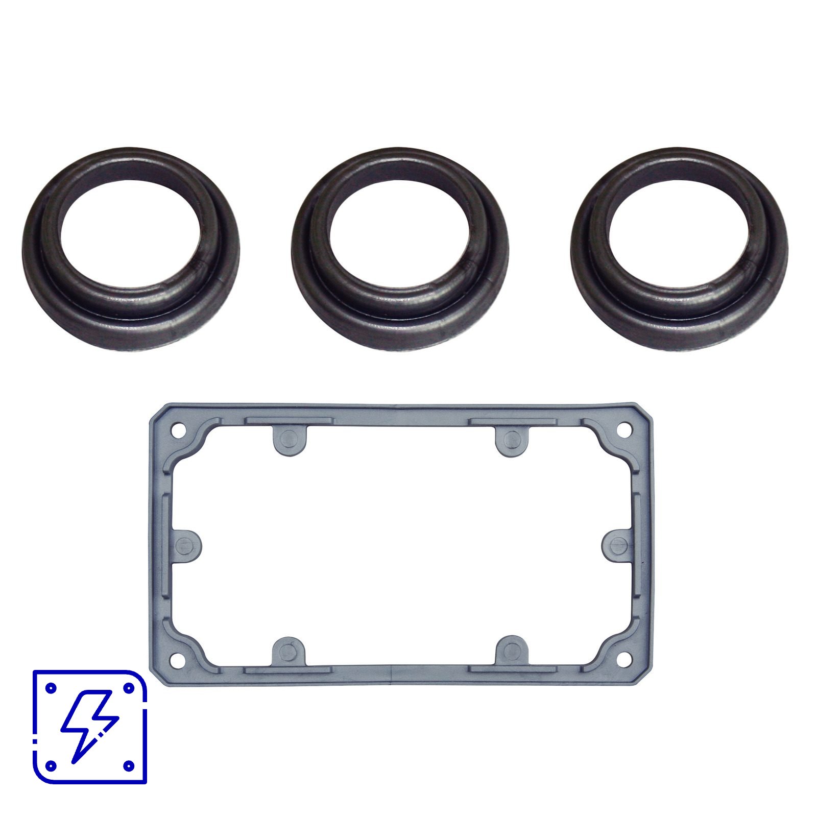 Kit de Vedação IP54 Tramontina 2 Pol para Condulete Fixo 6 UNIDADES EMB.MINIMA