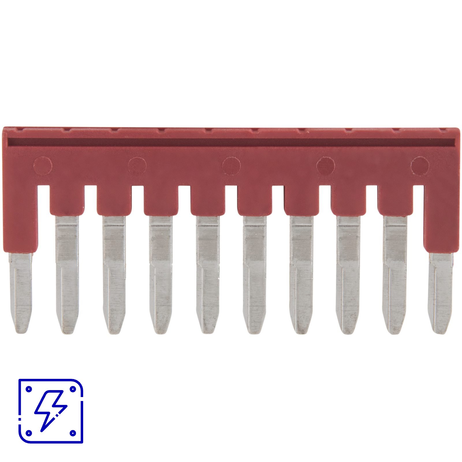 Barra de Conexão para Borne Push-In 2,5 mm² com 10 Conexões Tramontina TPB-BC2.5/10P, 10 peças. 1 UNIDADES EMB.MINIMA