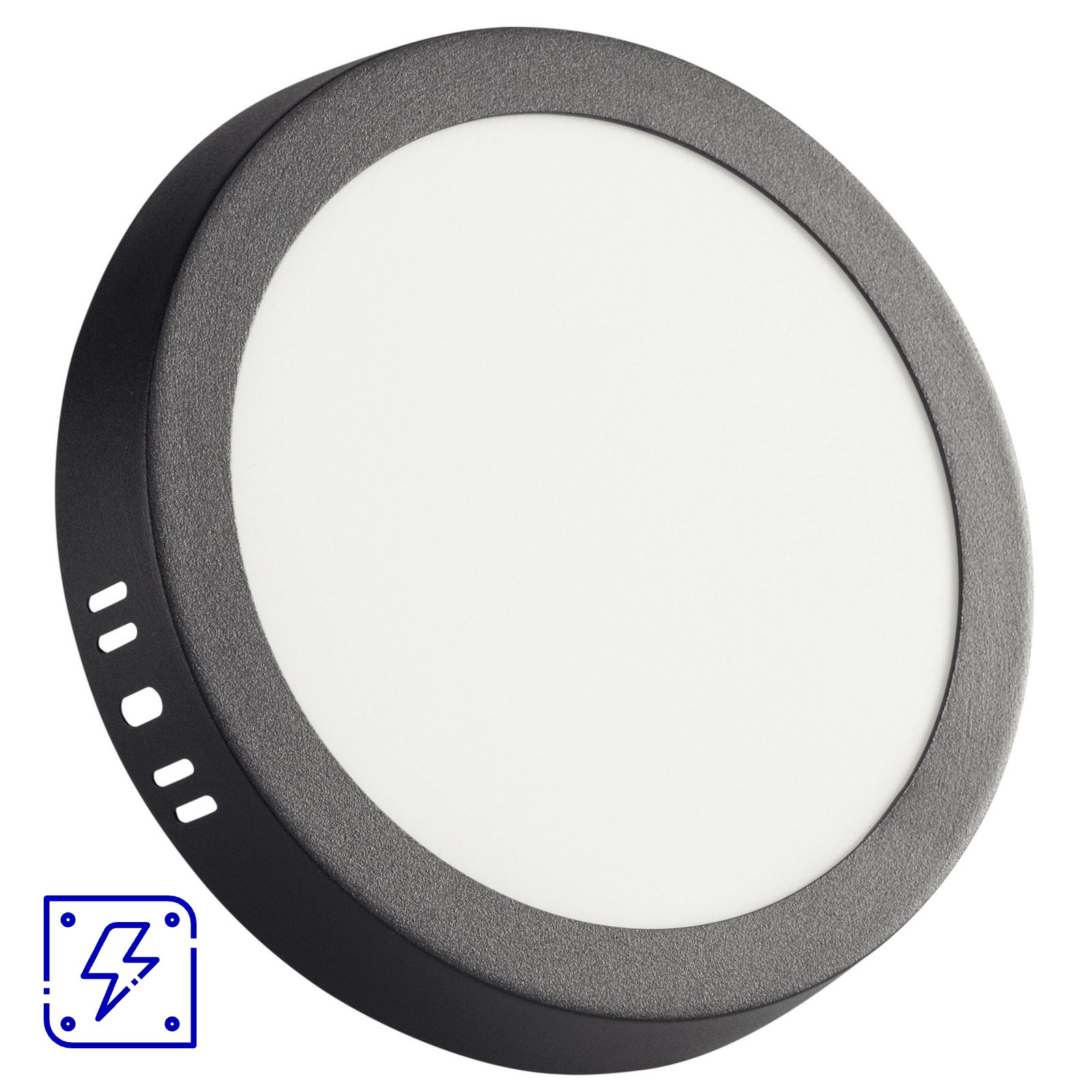 Plafon Fita LED Tramontina Redondo de Sobrepor Preto 12 W 4000 K 840 lm Luz Neutra 1 UNIDADES EMB.MINIMA