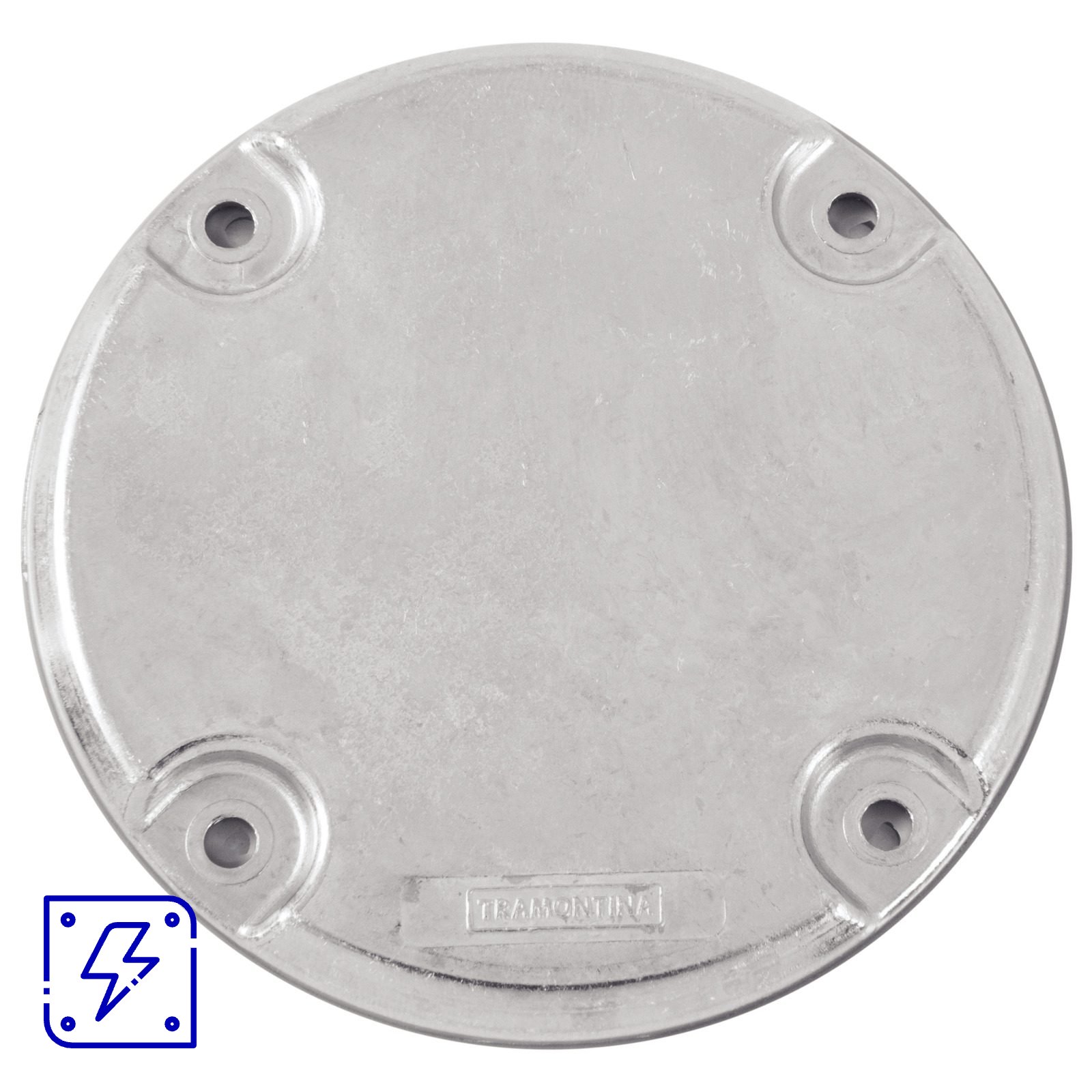Tampa para Caixa de Ligação Tramontina em Alumínio sem Pintura 36 UNIDADES EMB.MINIMA