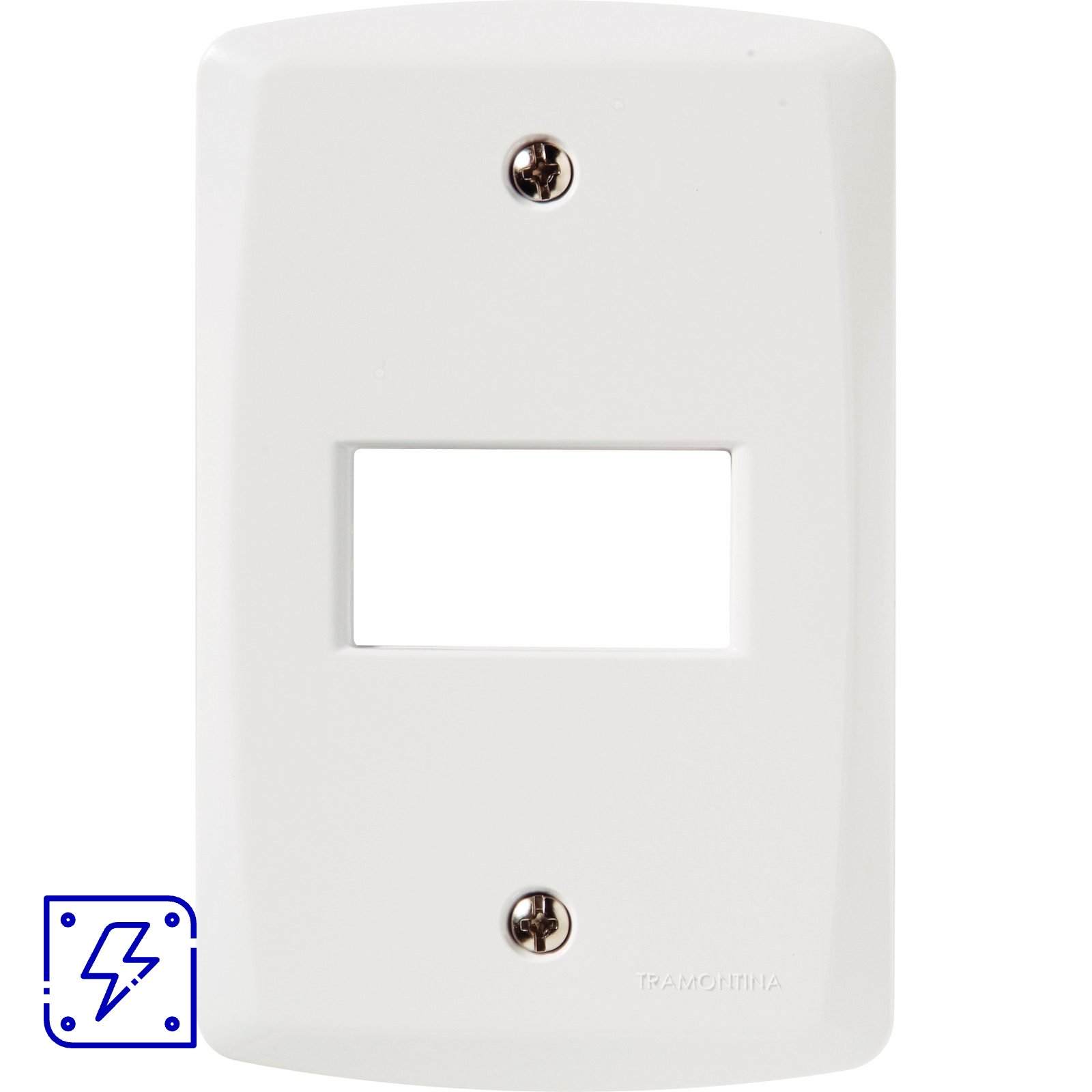 Placa Horizontal 1 Posto 4x2 Tramontina Lux² Branca 20 UNIDADES EMB.MINIMA