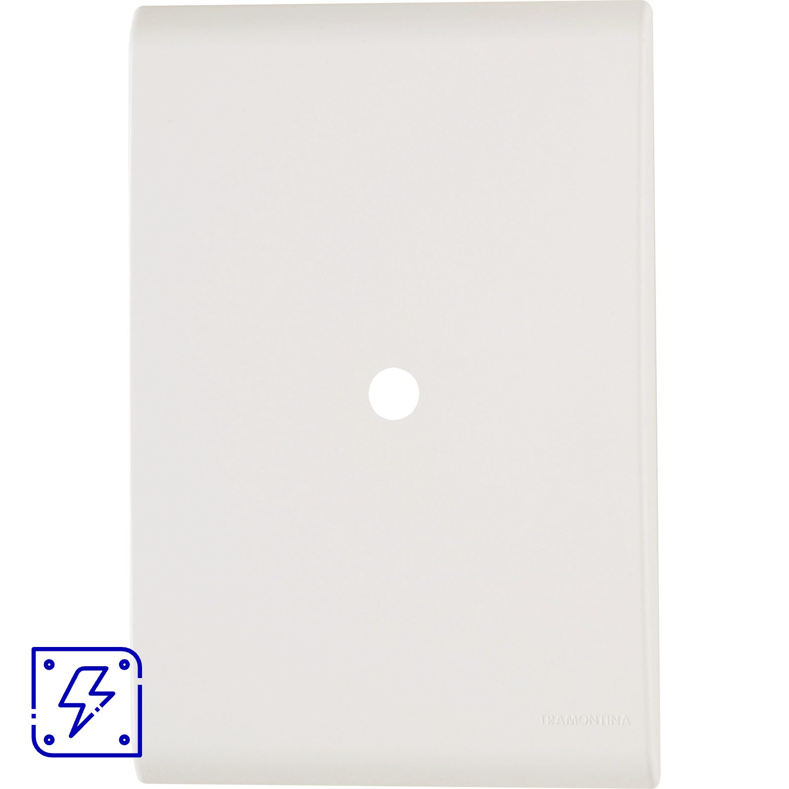 Placa com 1 Furo 9,5 mm 4x2 Tramontina Liz Branca 20 UNIDADES EMB.MINIMA