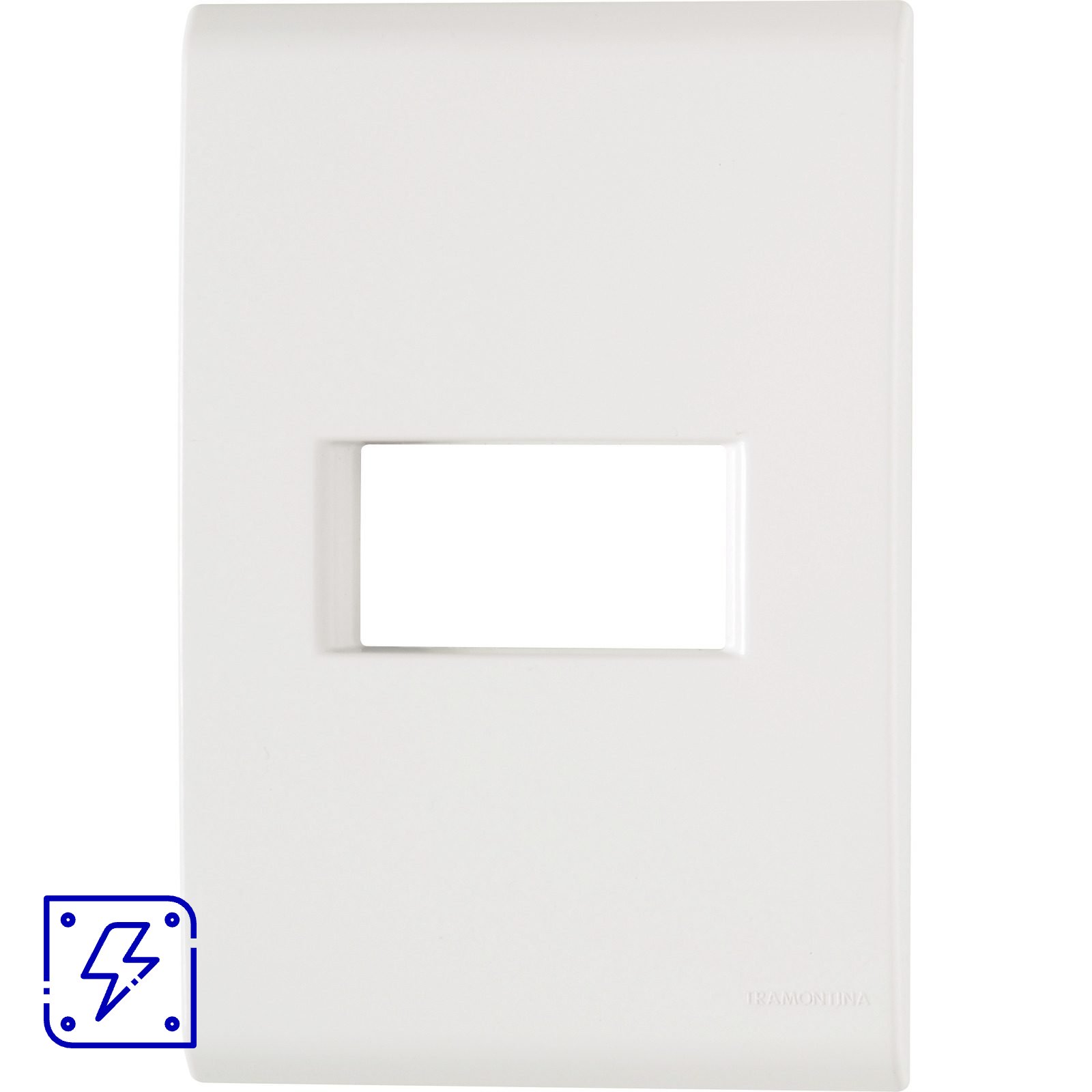 Placa 1 Posto Horizontal 4x2 Tramontina Liz Branca 20 UNIDADES EMB.MINIMA