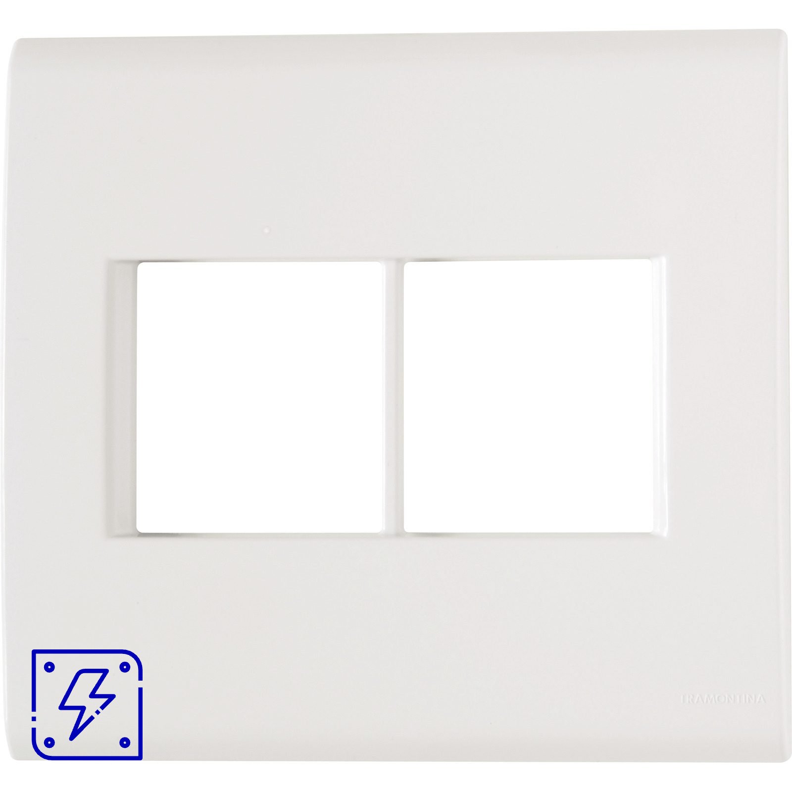 Placa 4 Postos 4x4 Tramontina Liz Branca 20 UNIDADES EMB.MINIMA
